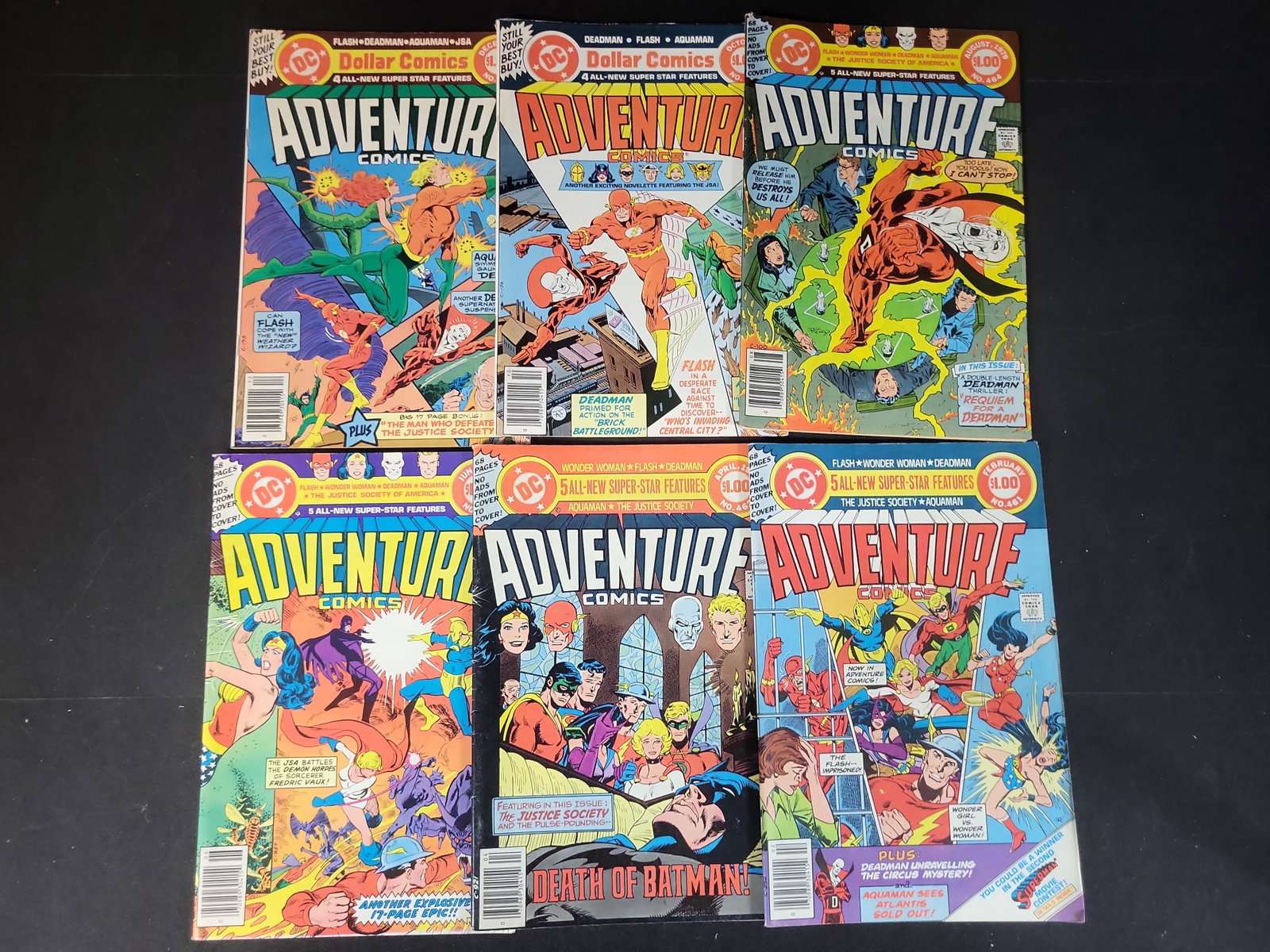 I02259 | A Collection of Six DC Adventure Comics Including Issue Number 462 (1 of 3)