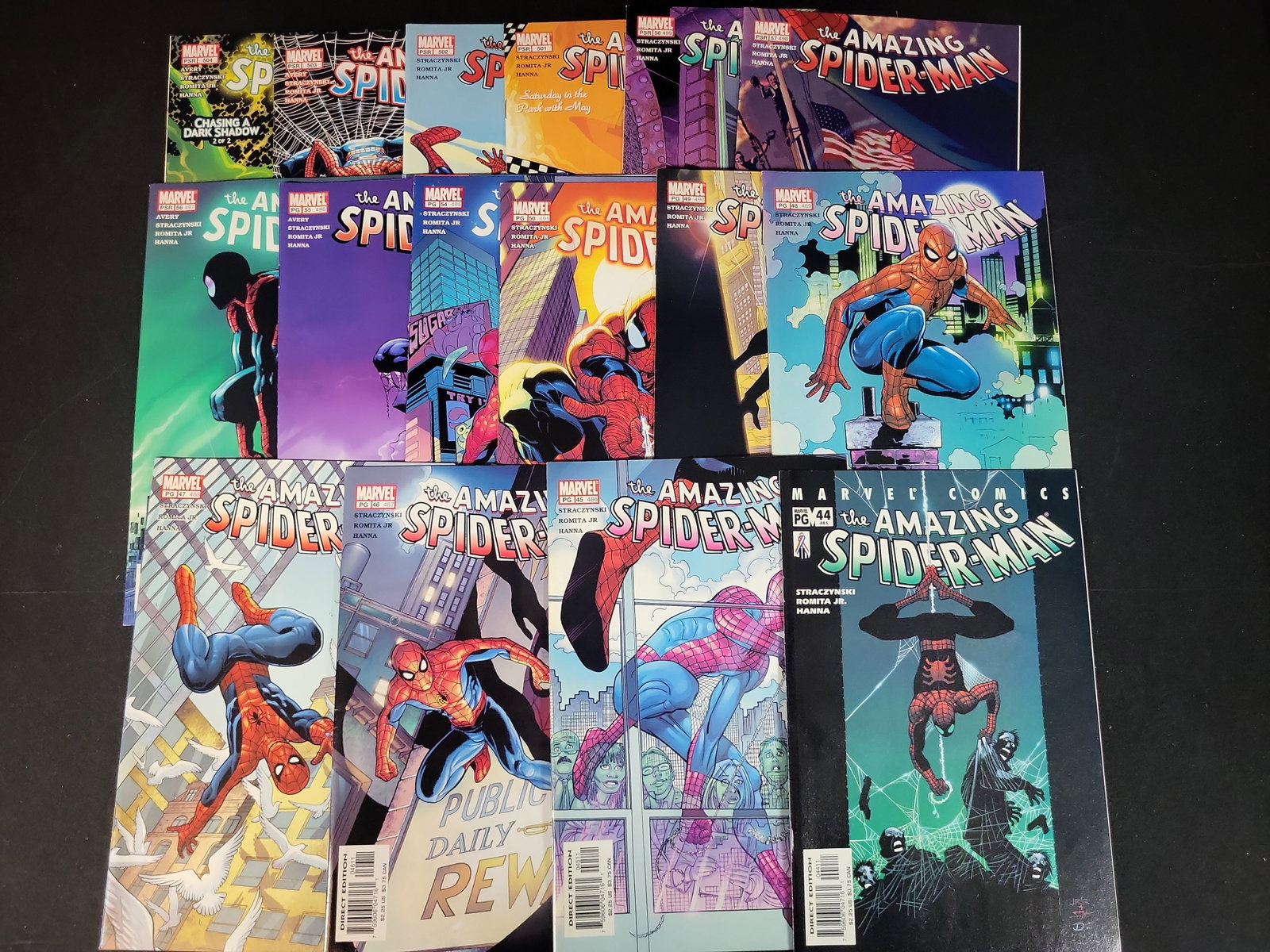 I02286 | A Collection of 16 The Amazing Spider-Man Comic Books Marvel Comics Straczynski Romita Jr (1 of 4)