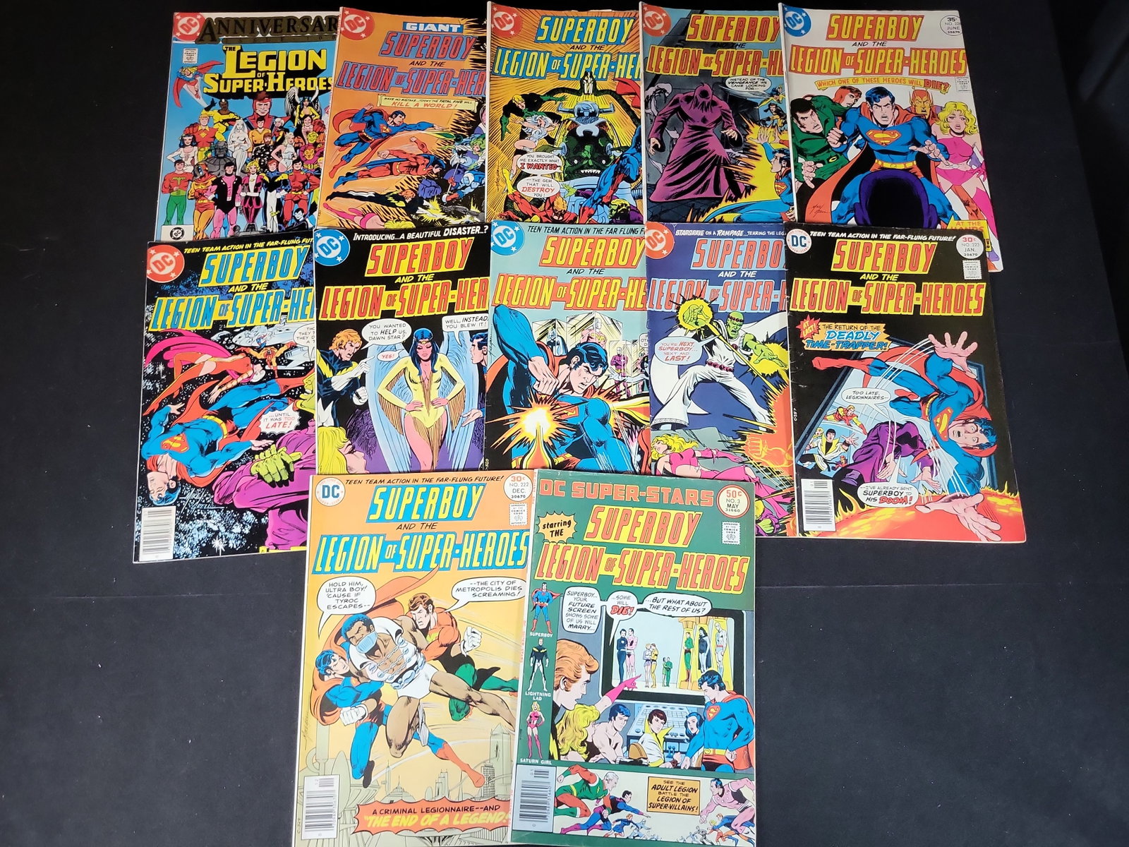 I02327 | Collection of Twelve DC Comics Superboy and the Legion of Super-Heroes Mike Grell Covers (1 of 6)