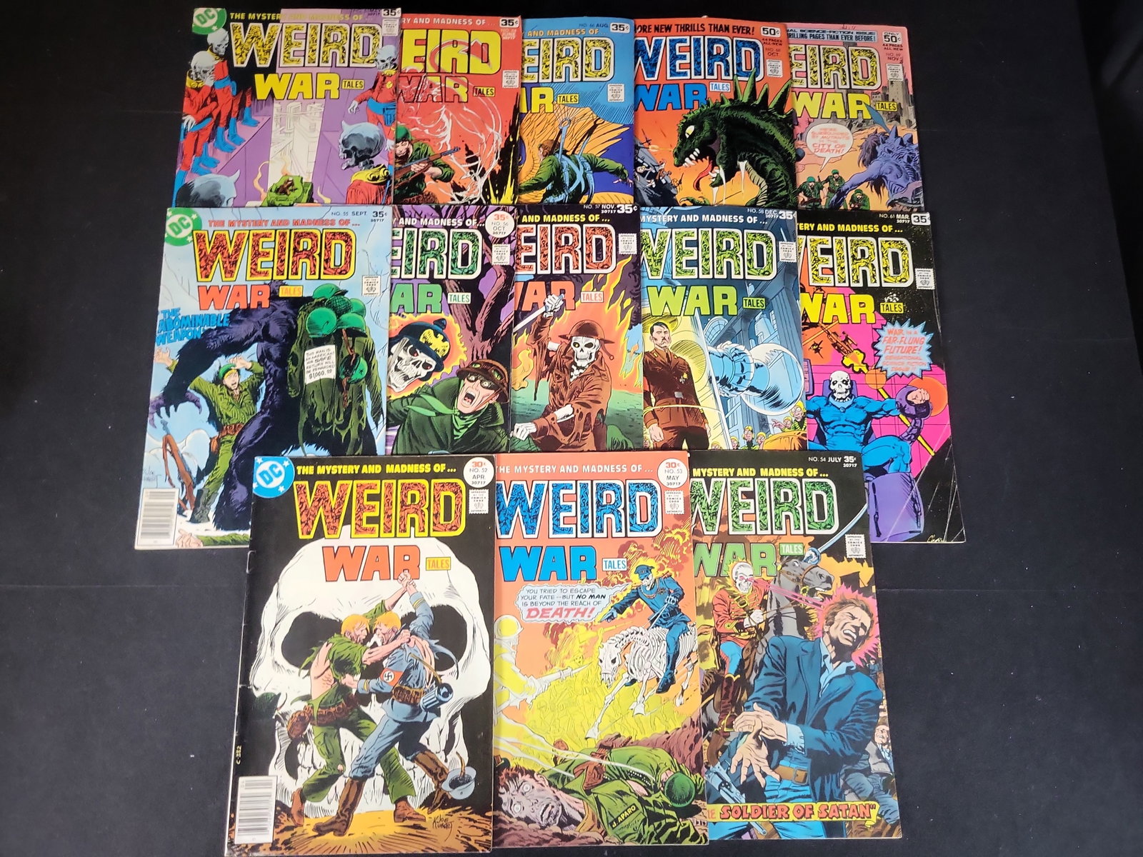I02382 | A Collection of 13 DC Weird War Tales Bronze Age Comic Books (1 of 6)