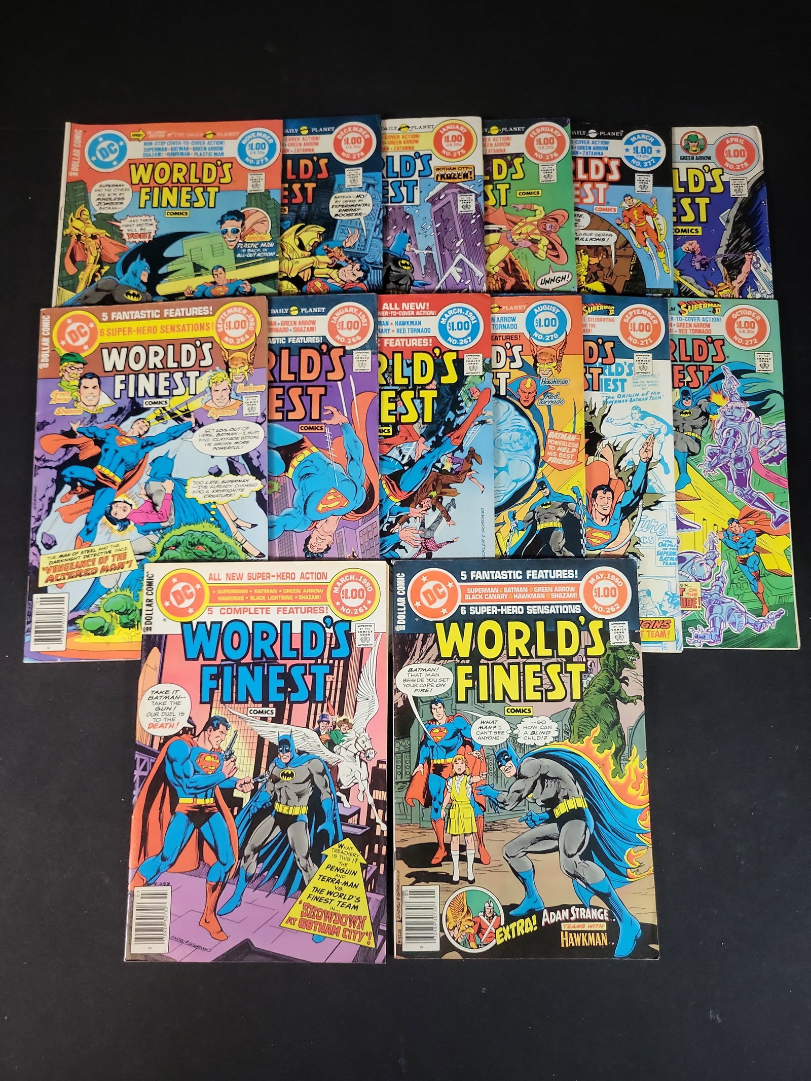 I02414 | Fourteen DC Comics World's Finest Comics Dollar Comic Issues No. 261 to 278 (1 of 4)