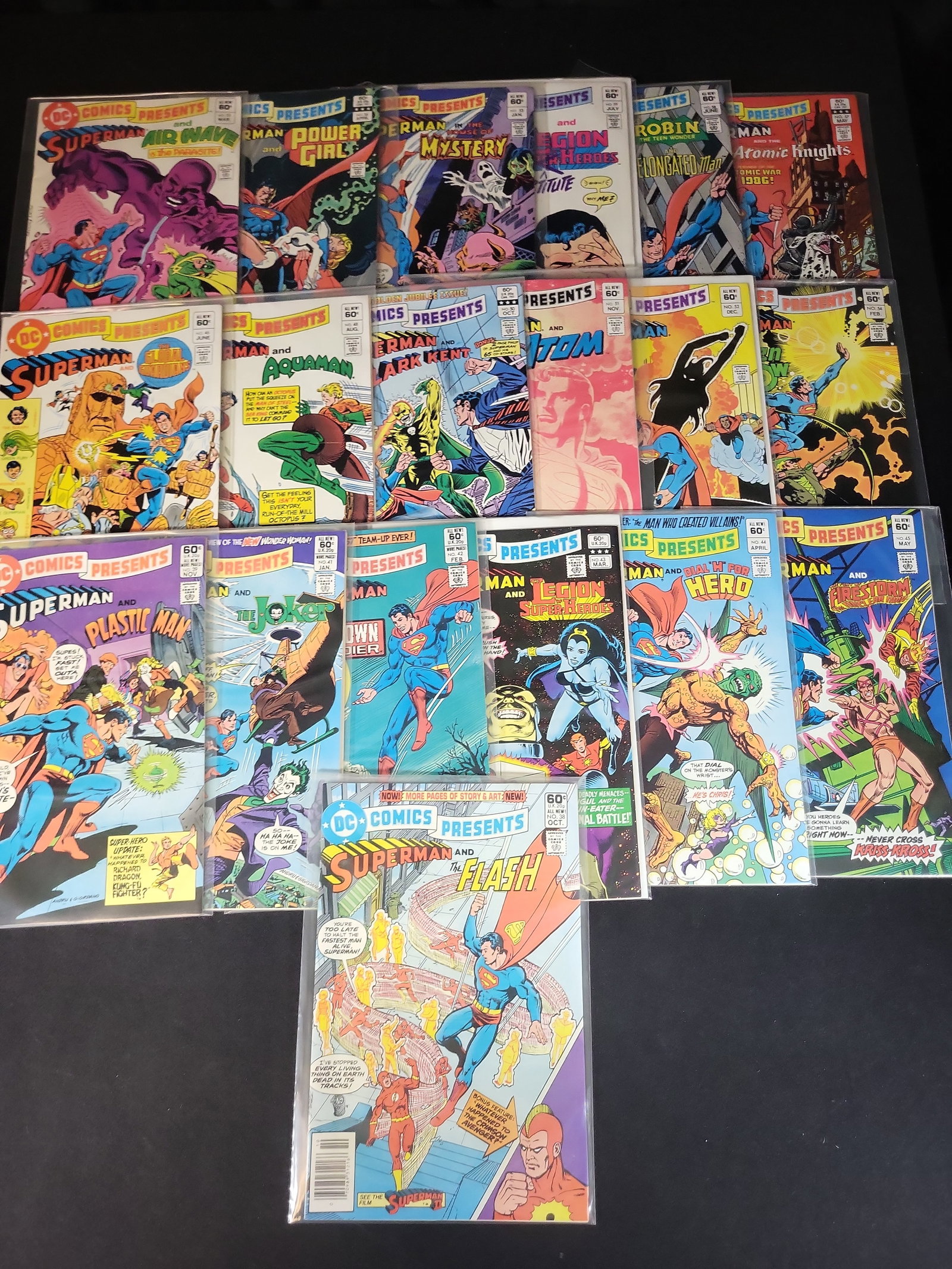 I02471 | A Collection of 19 DC Comics Presents Comic Books Featuring Superman, 1981-1983 (1 of 6)