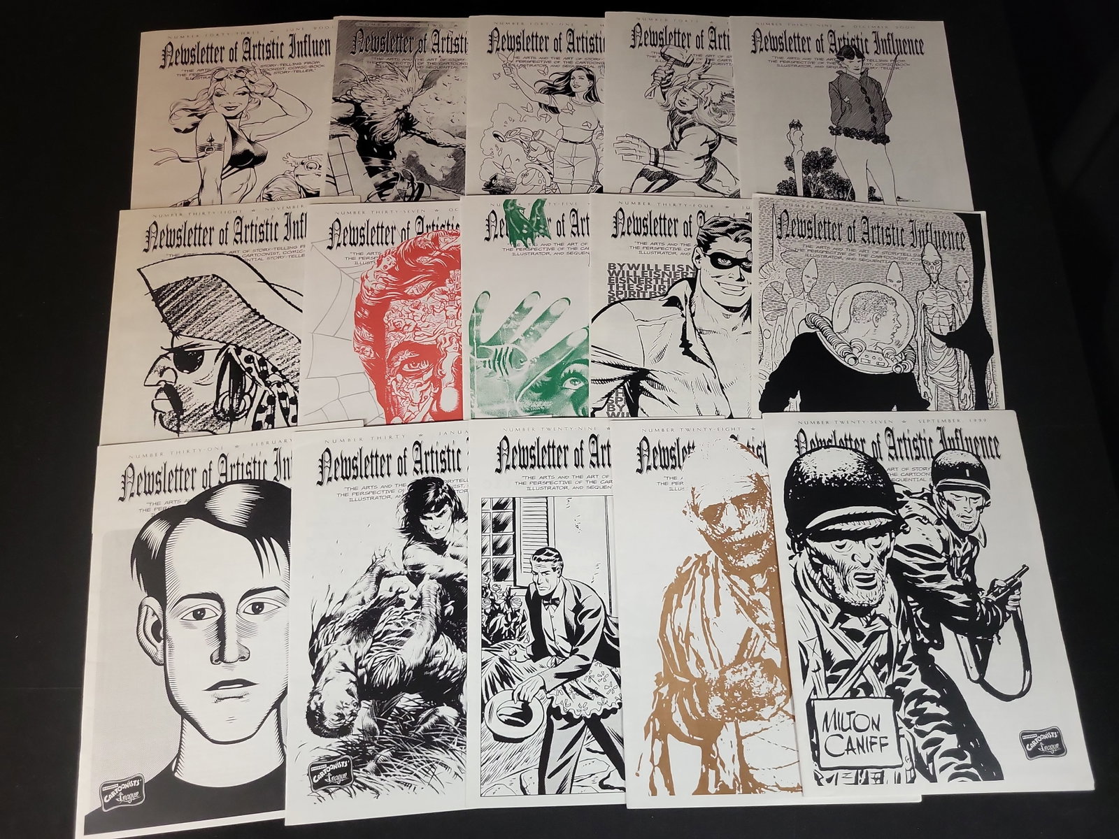 I02976 | A Collection of 15 Issues of Newsletter of Artistic Influence Published by the Minnesota (1 of 5)