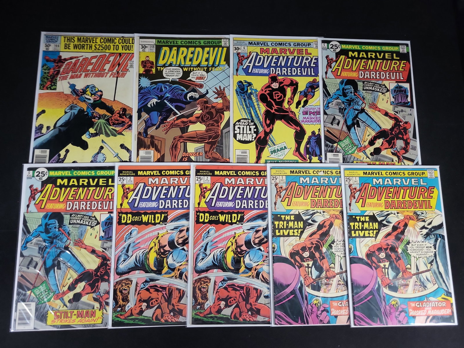 I02105 | A Collection of Nine Marvel Comics Group Daredevil Bronze Age Comic Books (1 of 4)