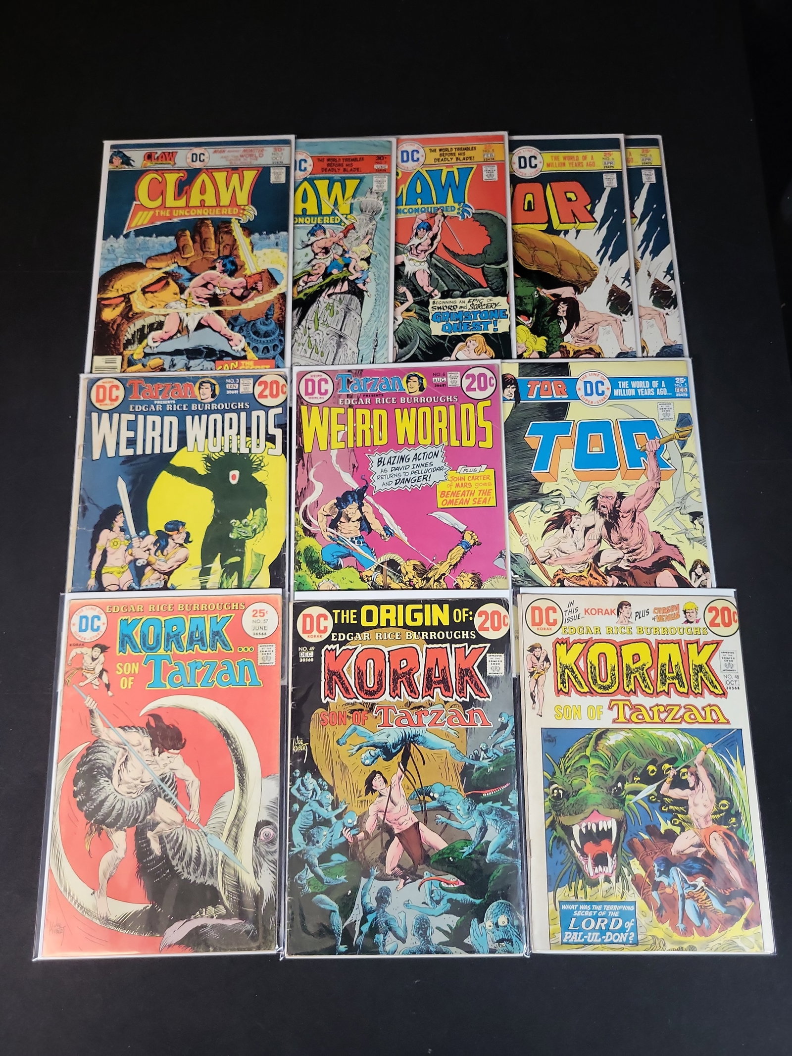 I02159 | Ten Vintage DC Comics Bronze Age Sword and Sorcery and Jungle Adventure Lot (1 of 4)