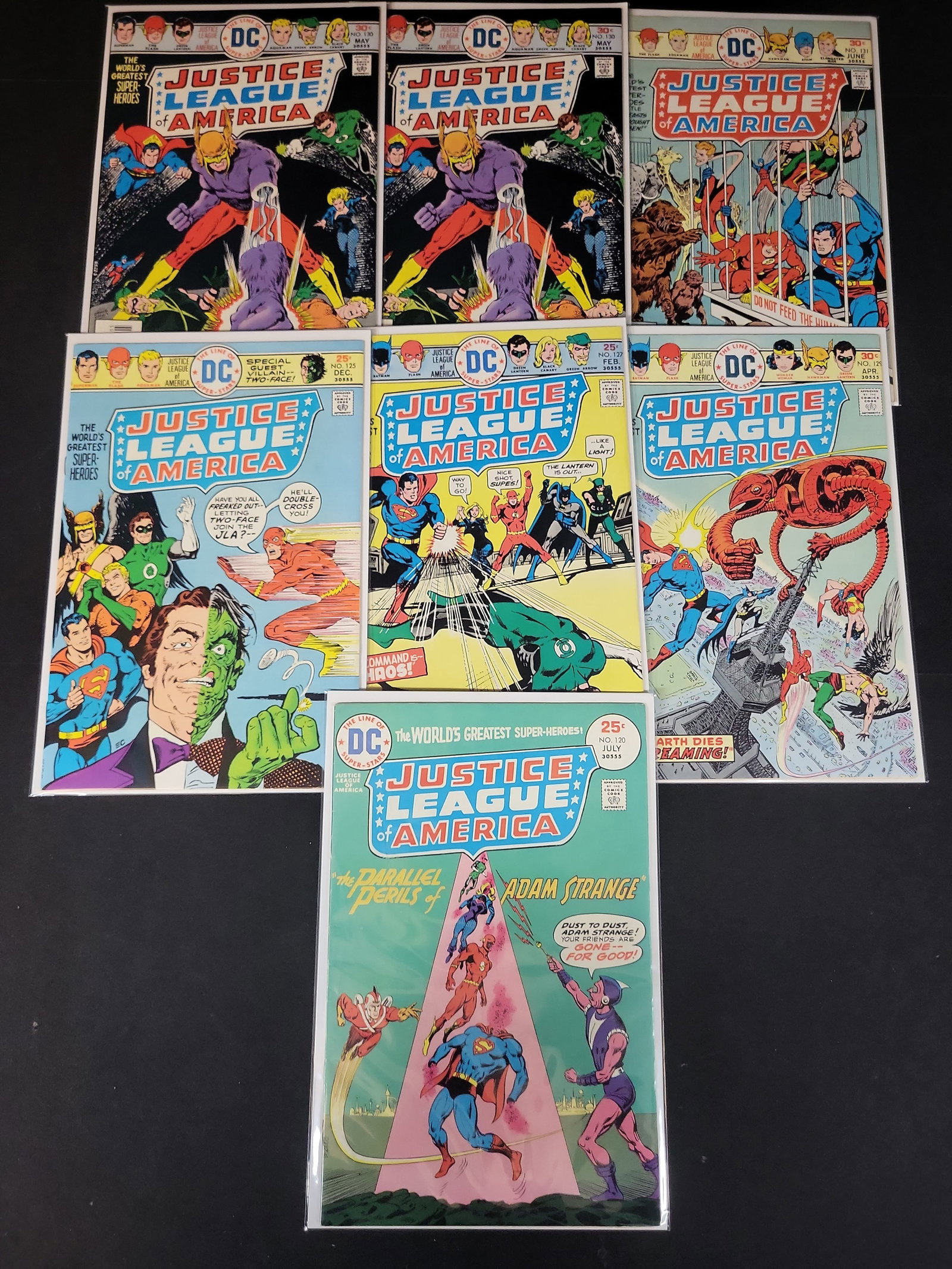 I02175 | A Collection of Seven DC Comics Justice League of America Bronze Age Comic Books (1 of 4)