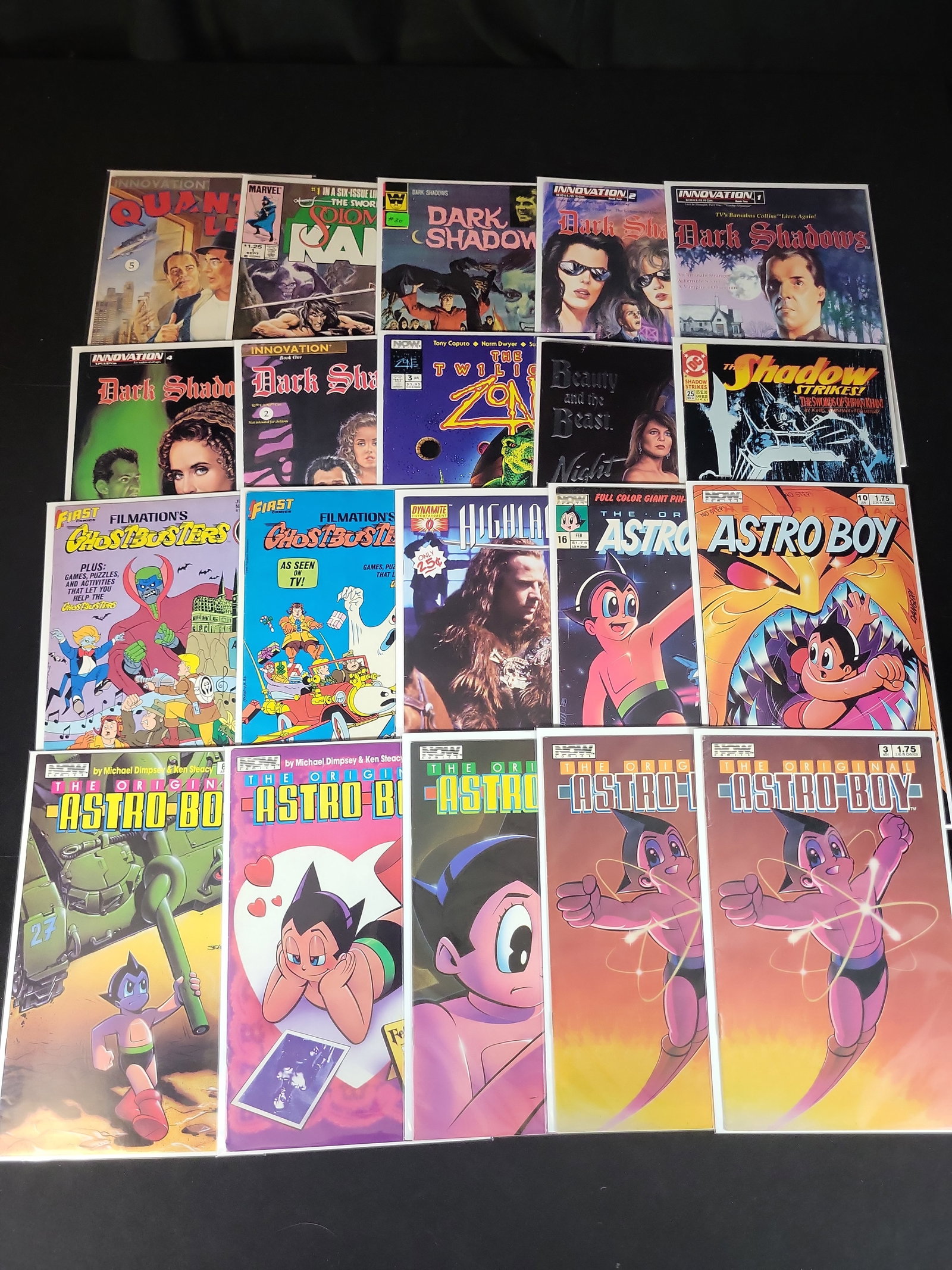 I02202 | A Collection of 20 Vintage Comic Books Featuring Astro Boy, Dark Shadows, and Television (1 of 6)