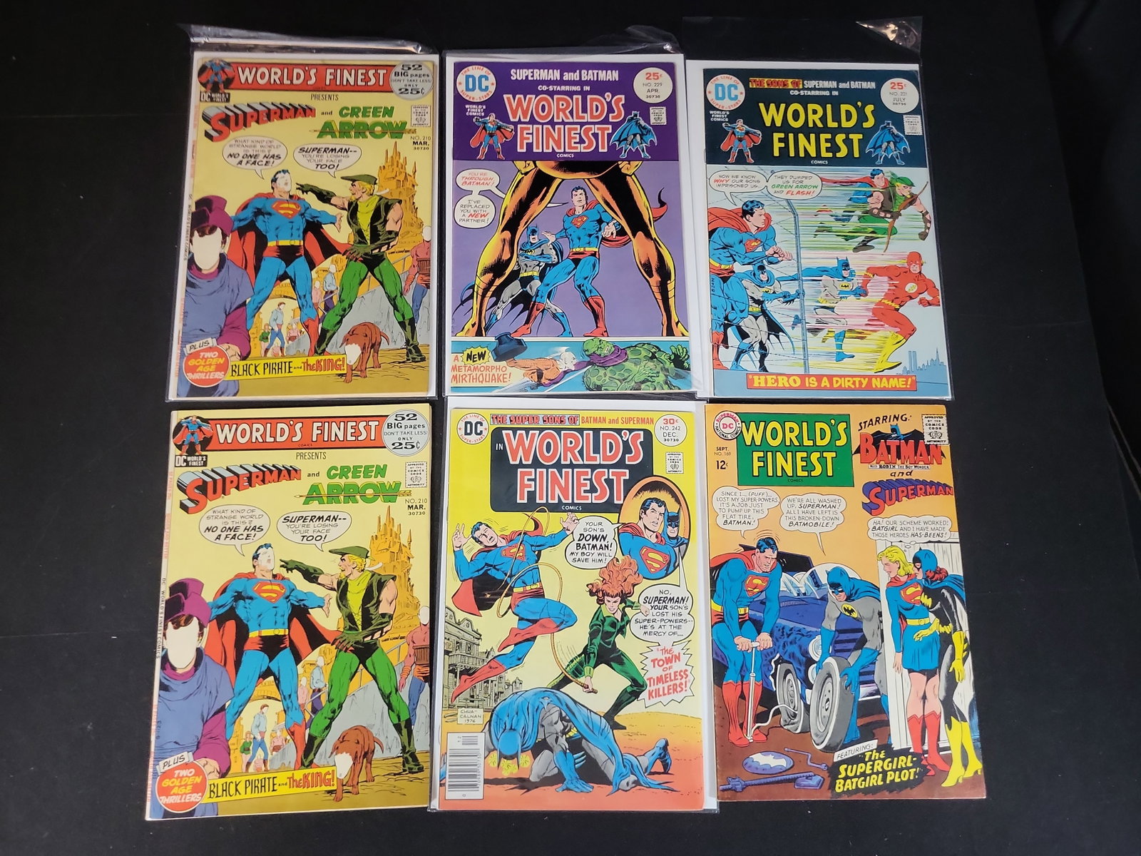 I02250 | Six World's Finest Comics Featuring Superman and Batman, DC Comics, 1967-1976 (1 of 3)