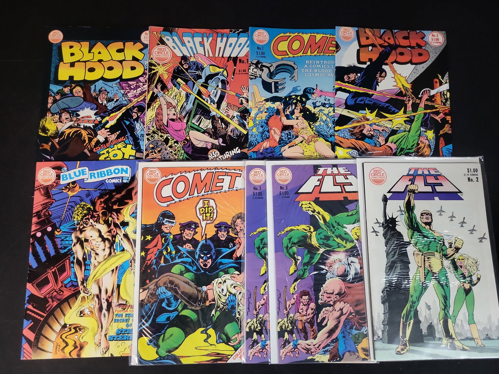 I02271 | A Collection of 9 Red Circle Comics Group Superhero Issues Including Black Hood, The Fly, (1 of 5)