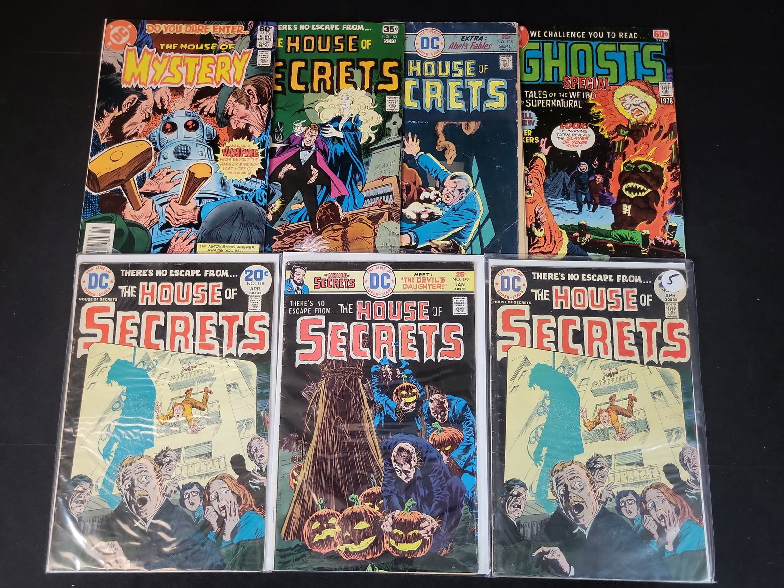 I02383 | Seven DC Comics Bronze Age Horror Comic Books Including House of Secrets and House of (1 of 5)