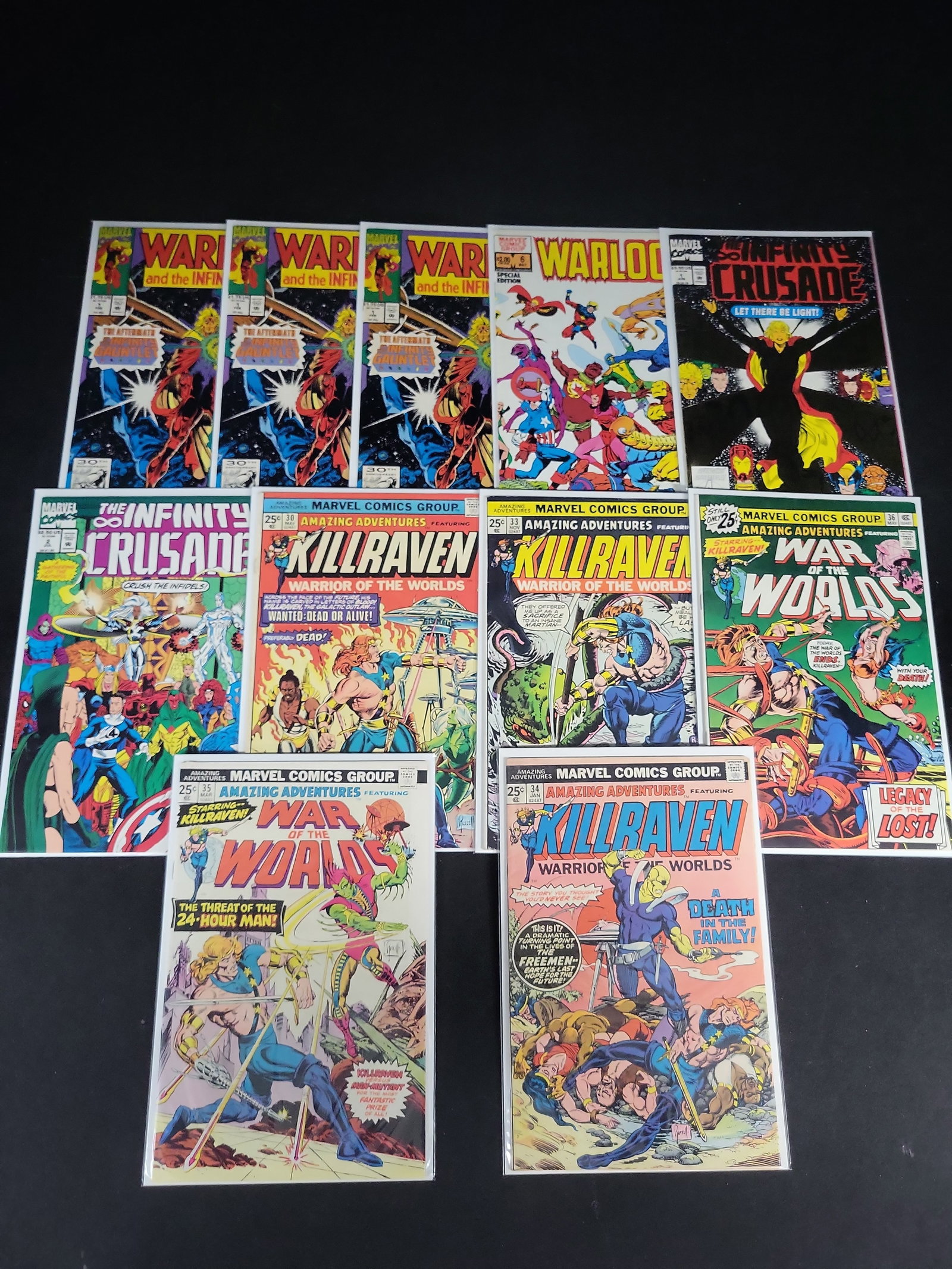 I02100 | A Collection of Eleven Marvel Comic Books Featuring Killraven and Adam Warlock (1 of 6)