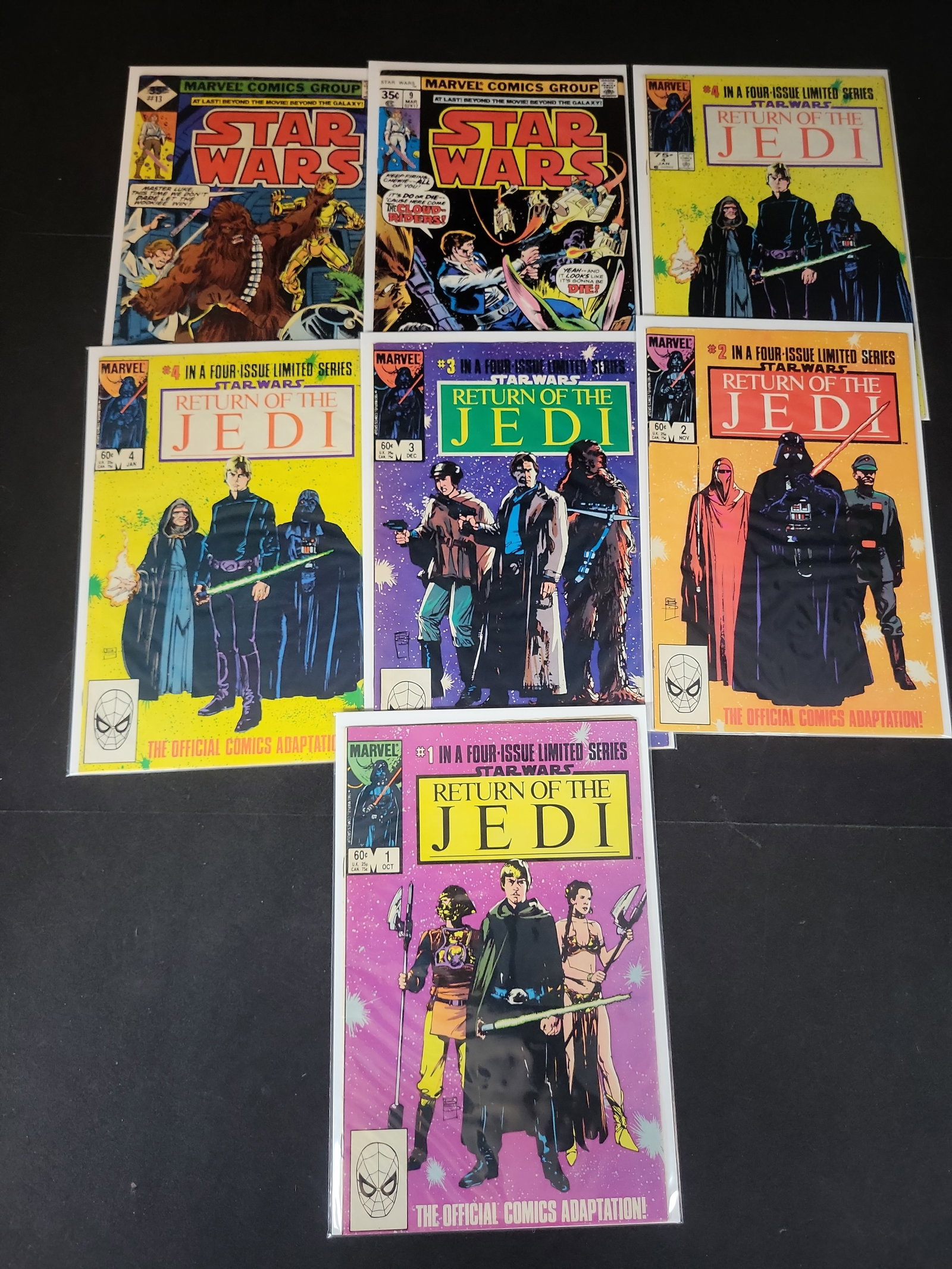 I02206 | A Collection of Seven Marvel Star Wars Comic Books Including Return of the Jedi Limited (1 of 4)