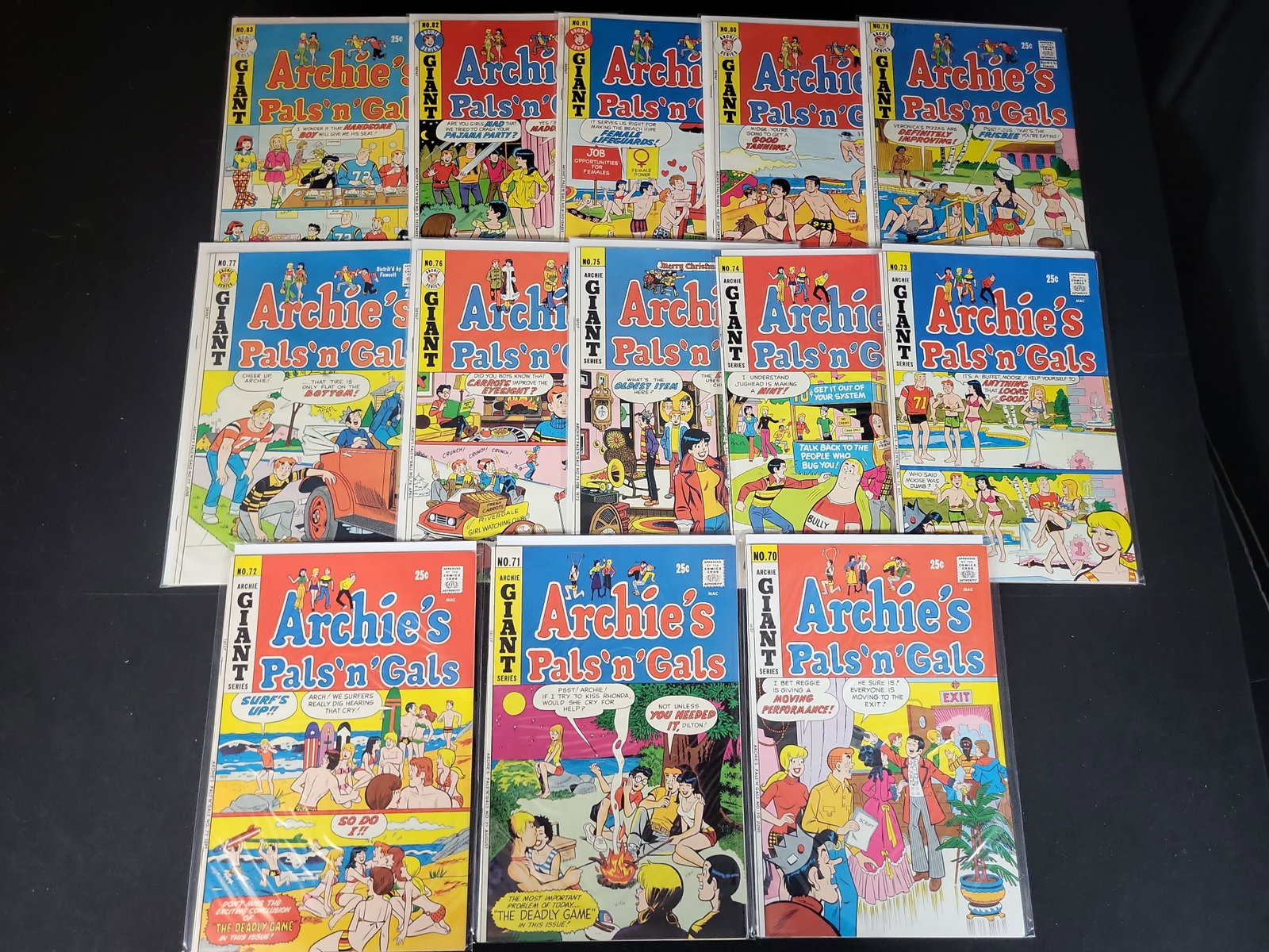 I02358 | A Collection of Thirteen Vintage Archie Giant Series Archies Pals n Gals Comic Books Issues (1 of 6)