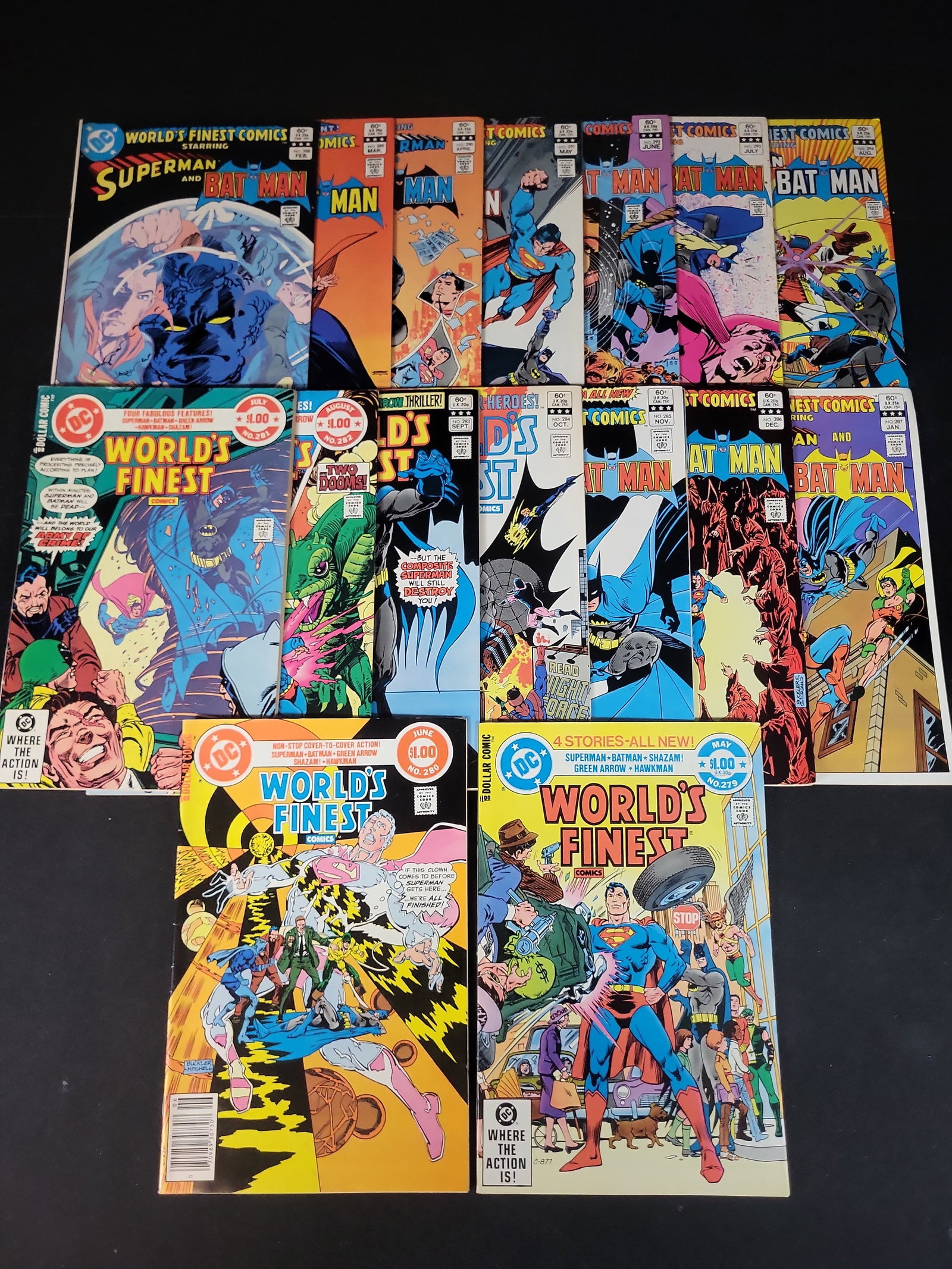 I02415 | A Collection of 16 World's Finest Comics Issue Numbers 279-294 DC Comics 1982-1983 (1 of 3)