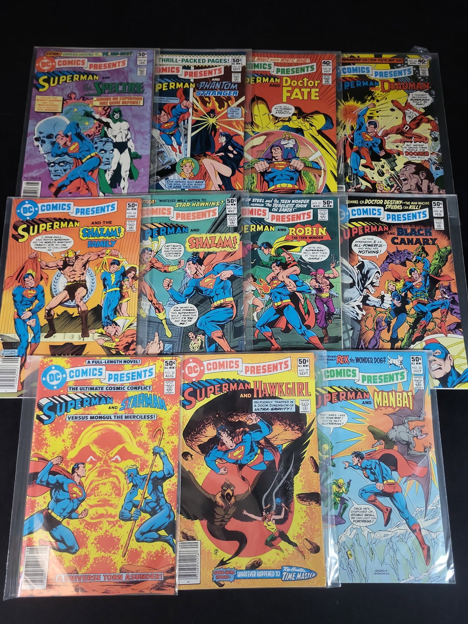 I02472 | A Collection of Eleven DC Comics Presents Superman Team-Up Bronze Age Comics 1980-1981 (1 of 4)