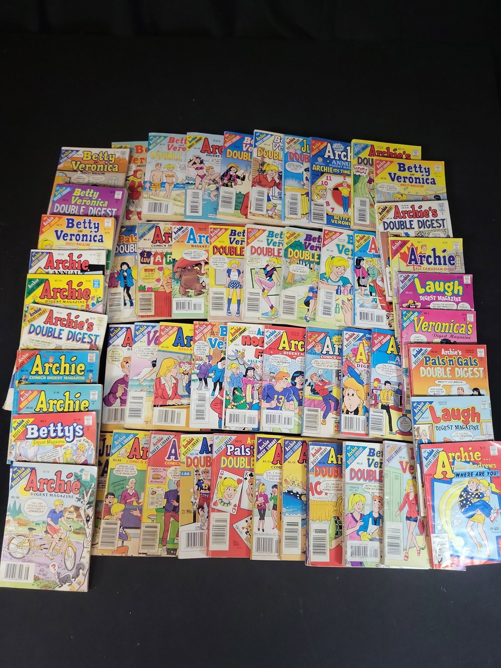 I02613 | A Collection of Archie Comics Digest Library Comic Books, circa 1980s-1990s (1 of 6)