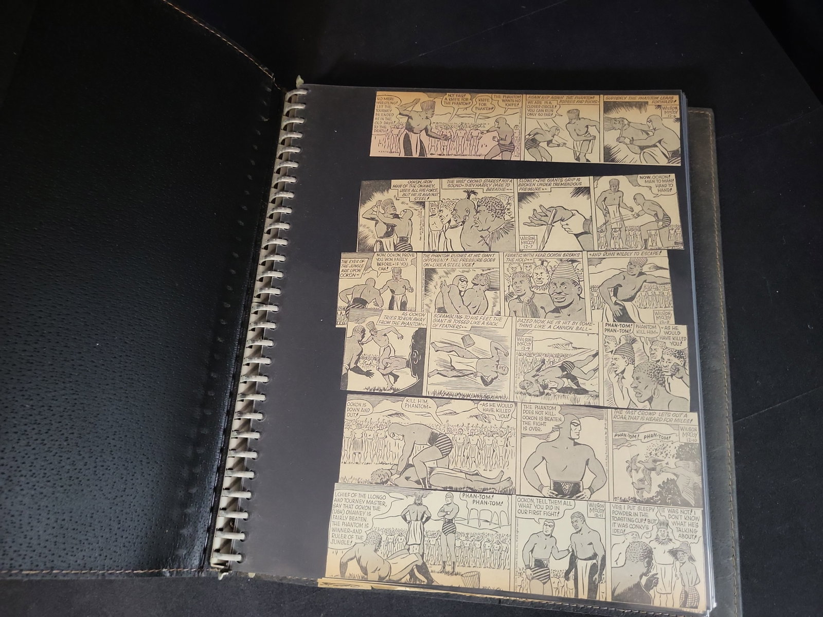 I02942 | The Phantom Daily Comic Strip Scrapbook Collection by Wilson McCoy 1954-1956 (1 of 7)