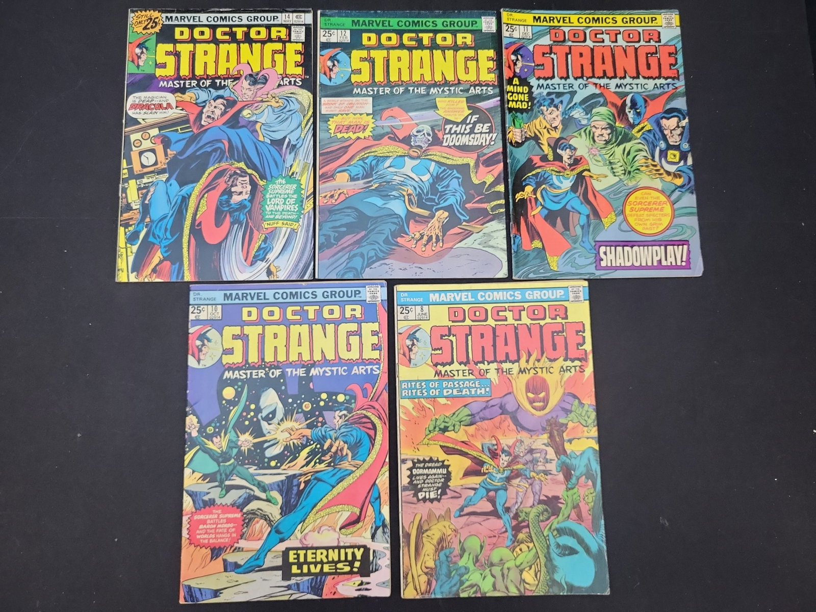 I02077 | A Lot of Five Doctor Strange Master of the Mystic Arts Marvel Comics Group Bronze Age Comic (1 of 6)