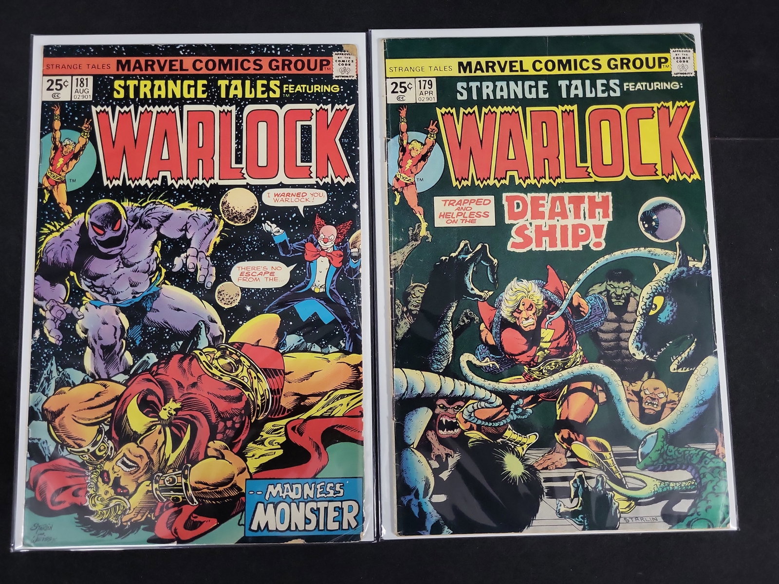 I02124 | A Pair of Marvel Comics Strange Tales Featuring Warlock Issues #179 and #181 (1 of 3)