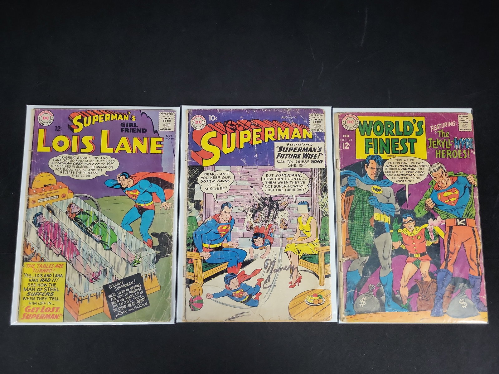 I02136 | A Trio of Vintage Silver Age DC Superman and World's Finest Comic Books (1 of 4)