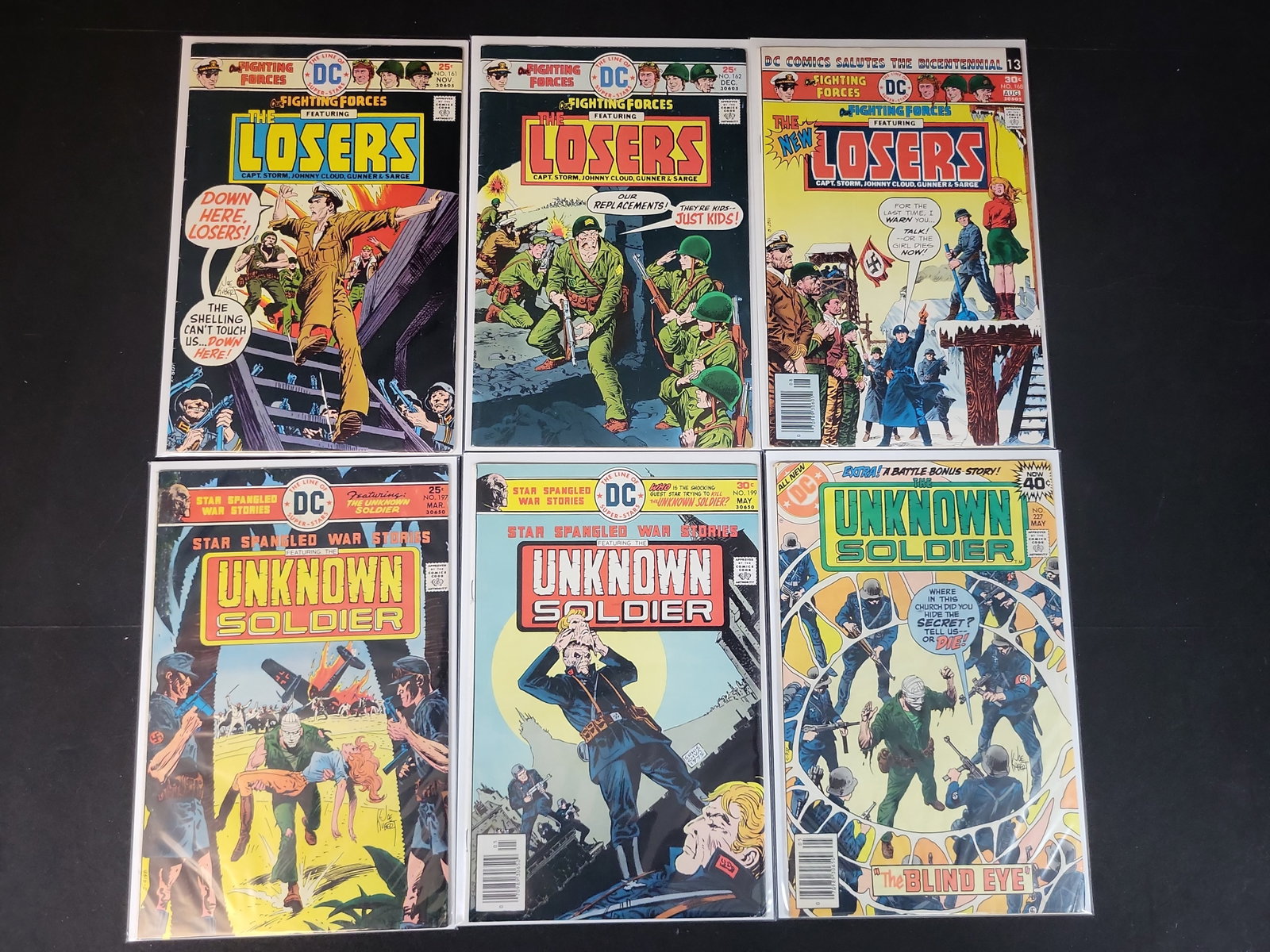 I02167 | A Collection of Six DC Comics Bronze Age War Titles Featuring The Losers and The Unknown (1 of 4)