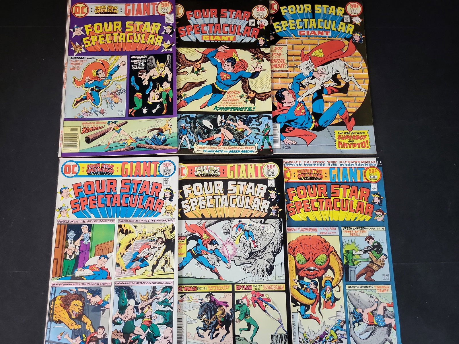 I02395 | A Collection of DC Comics Four Star Spectacular Giant Issues Numbers 1-6 (1 of 3)