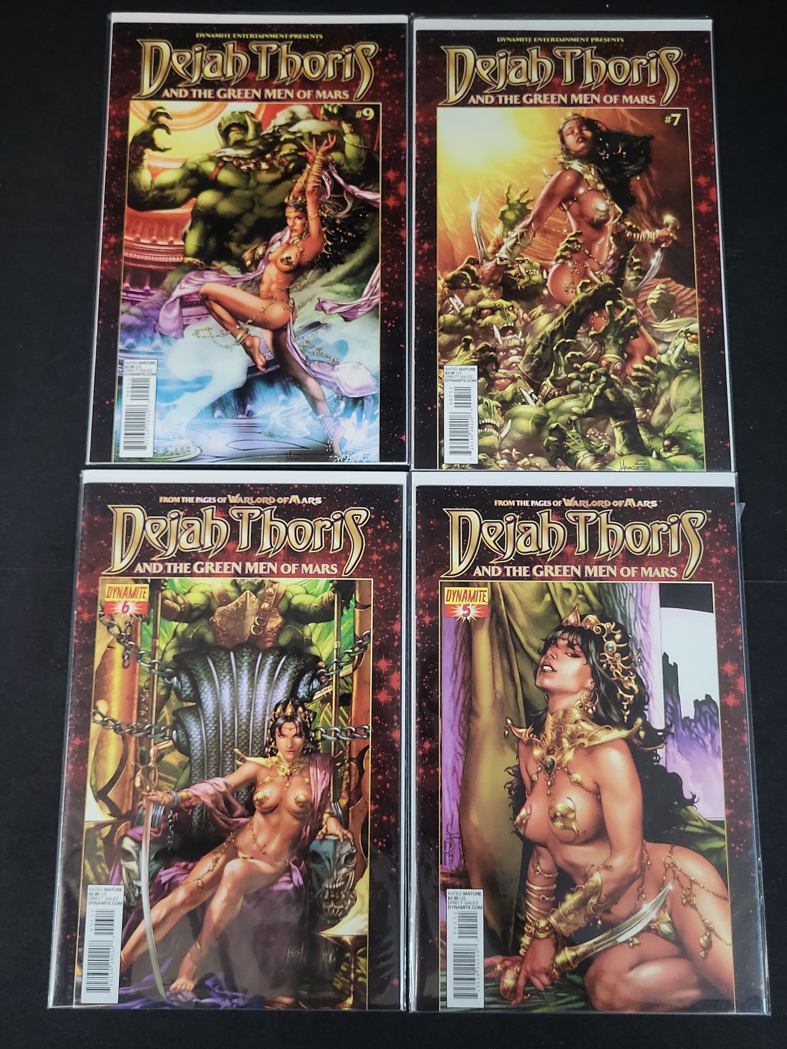I02419 | Set of Four Dejah Thoris and the Green Men of Mars Comic Books by Dynamite Entertainment (1 of 3)