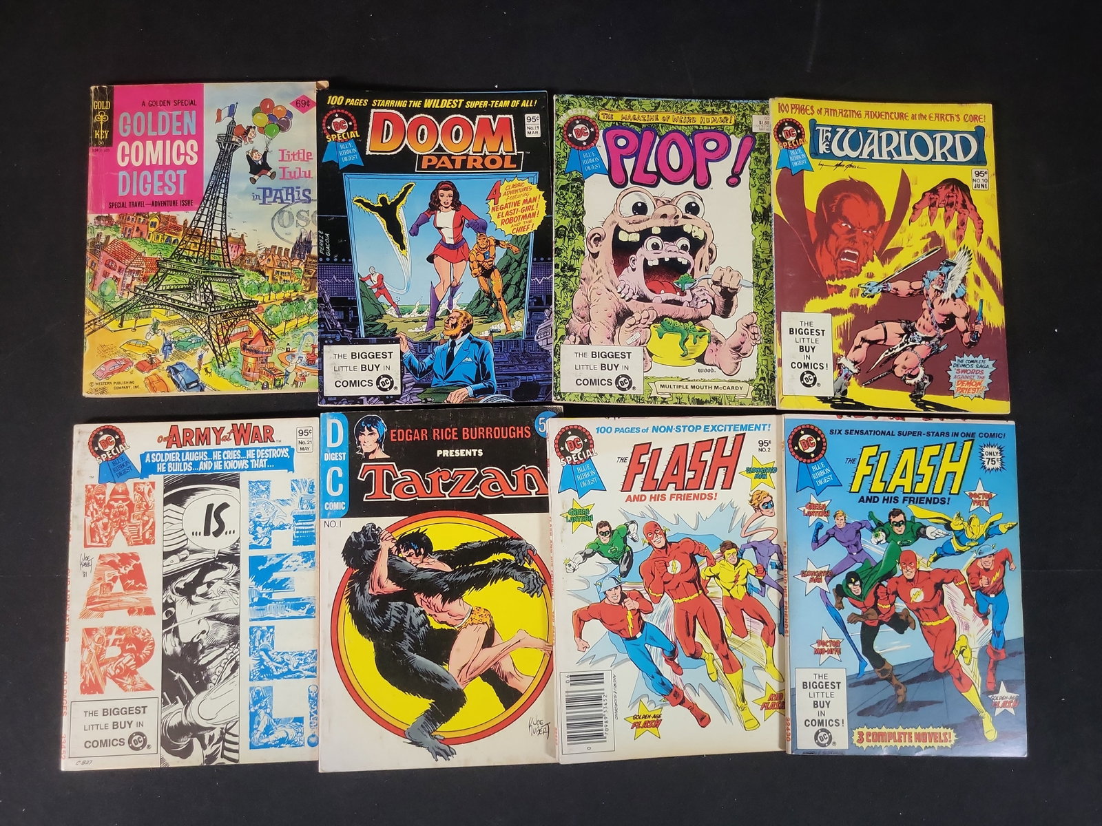 I02595 | A Lot of Eight Vintage DC Comics and Gold Key Comic Book Digests (1 of 5)