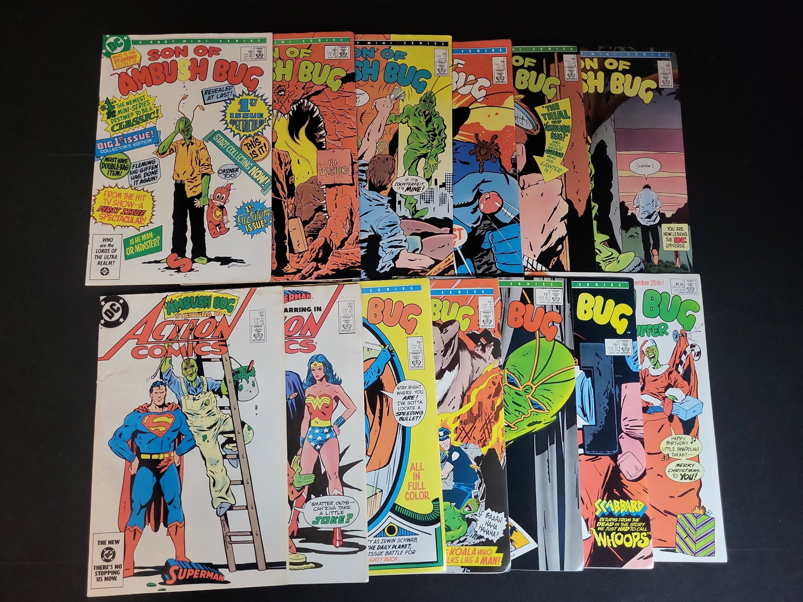 I02656 | A Collection of Thirteen DC Comics Featuring Ambush Bug Including Complete Miniseries (1 of 5)