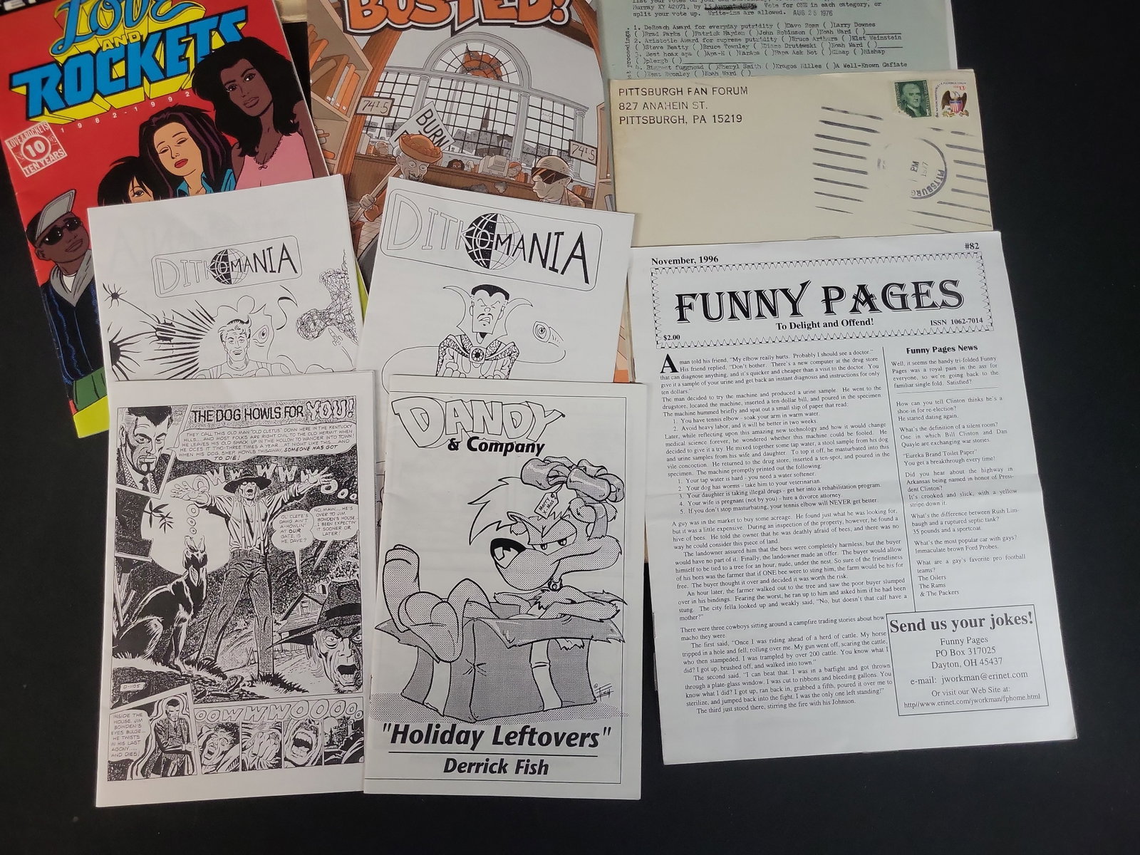 I02531 | A Collection of Independent Comics, Fanzines, and Comic Fandom Ephemera including Love and (1 of 7)