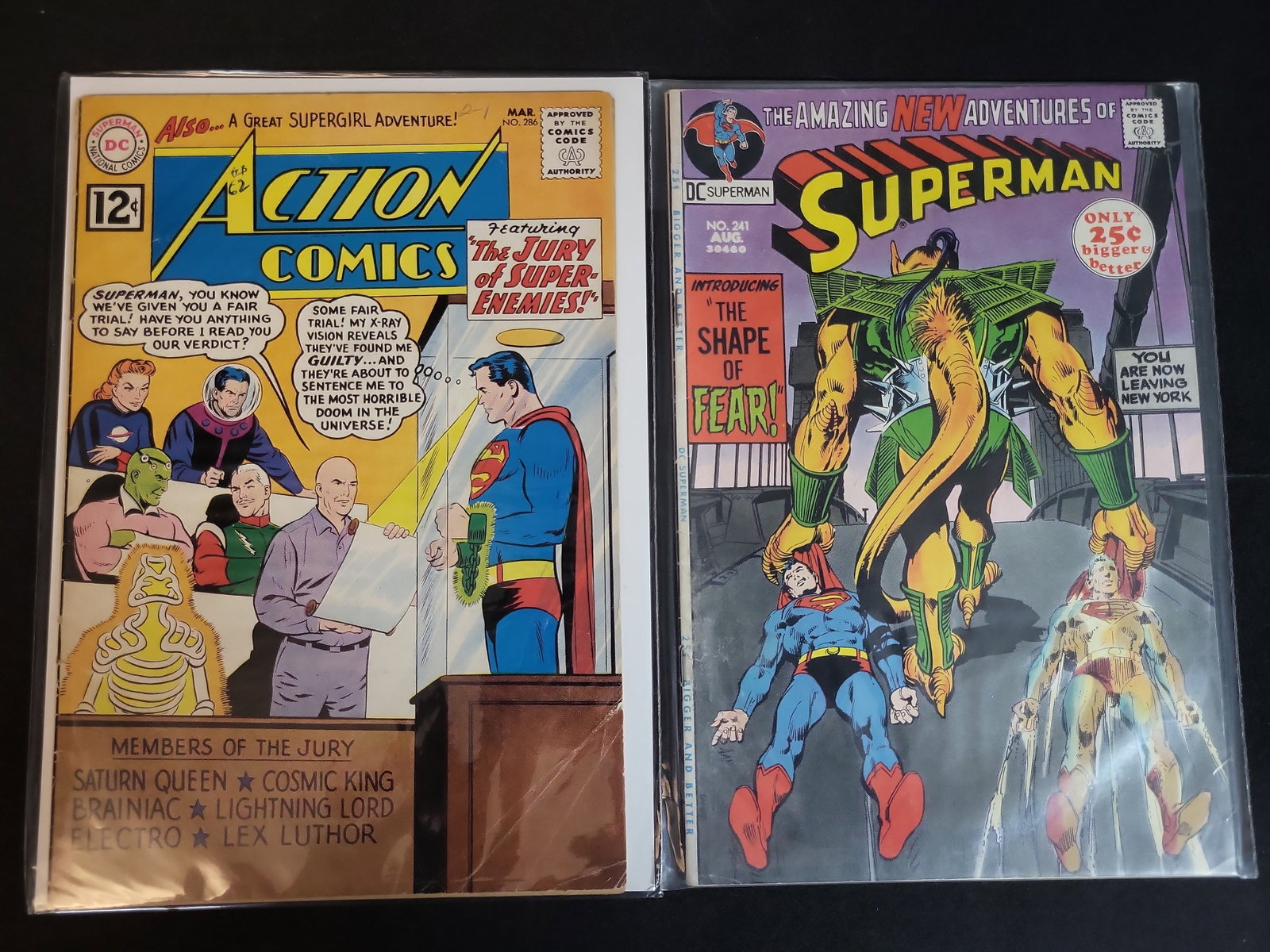 I02733 | Two Vintage DC Superman Comic Books, Action Comics Number 286 and Superman Number 241 (1 of 3)
