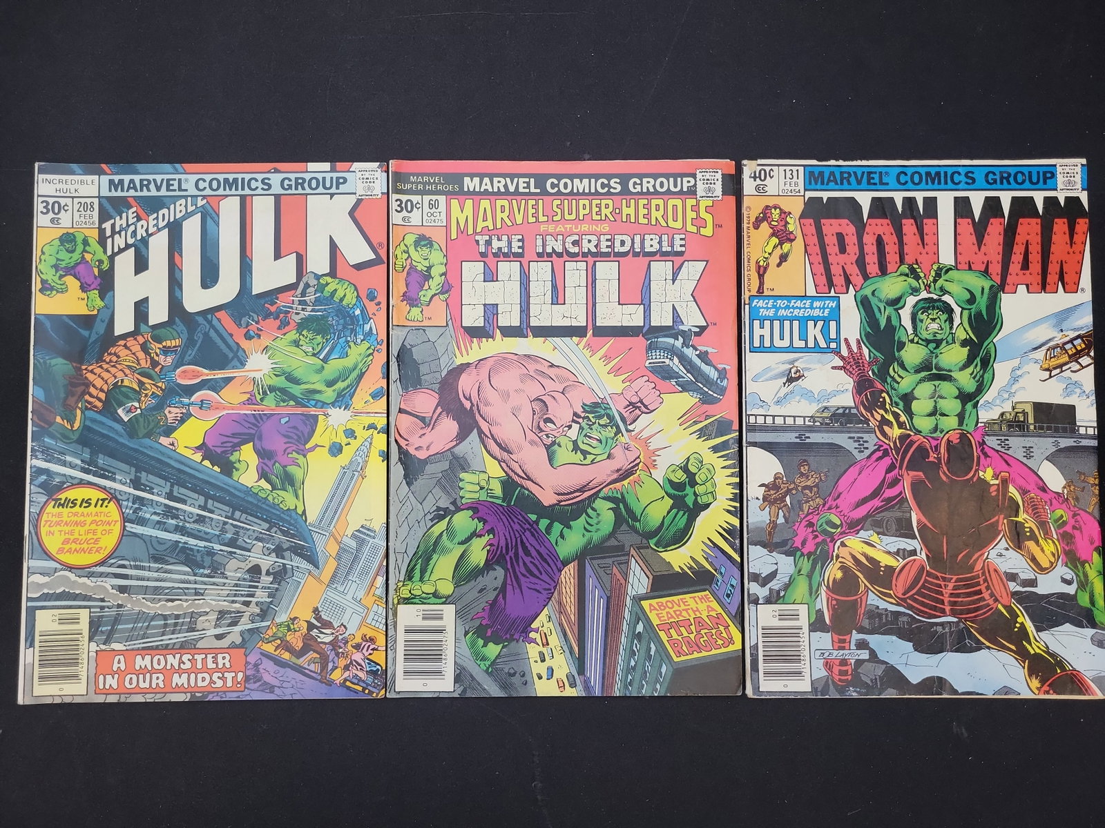 I02069 | A Trio of Marvel Bronze Age Comic Books Featuring The Incredible Hulk (1 of 4)