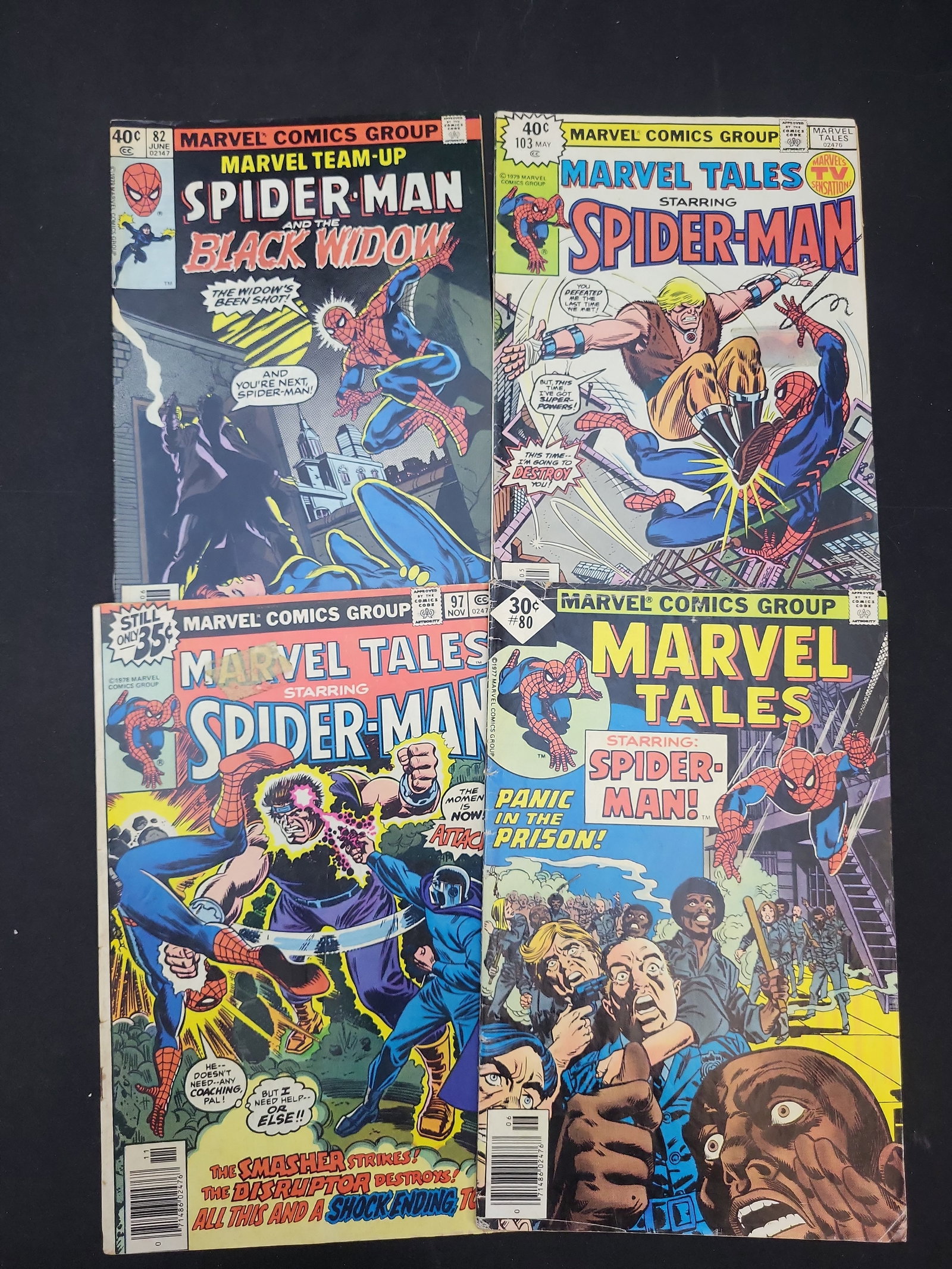 I02071 | A Collection of Four Bronze Age Spider-Man Marvel Comics 1977-1979 (1 of 5)