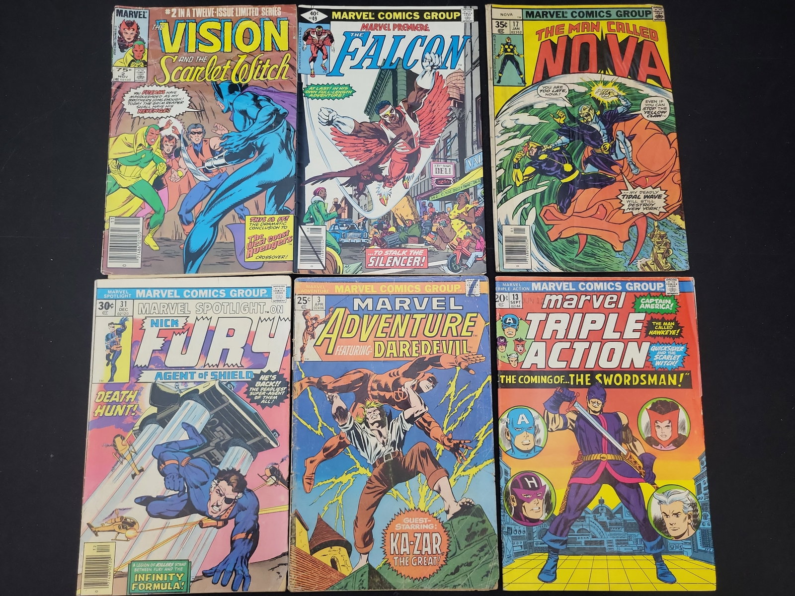 I02080 | A Collection of Six Vintage Marvel Comic Books, 1973-1985 (1 of 7)