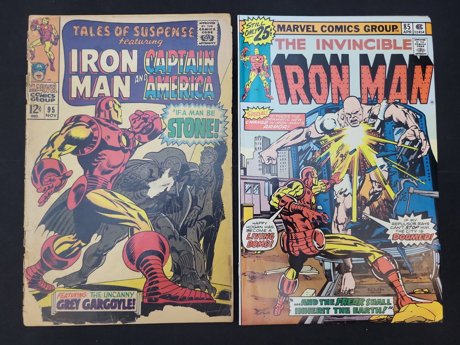 I02082 | Two Marvel Comics Featuring Iron Man, Tales of Suspense No. 95 and Iron Man No. 85 (1 of 4)