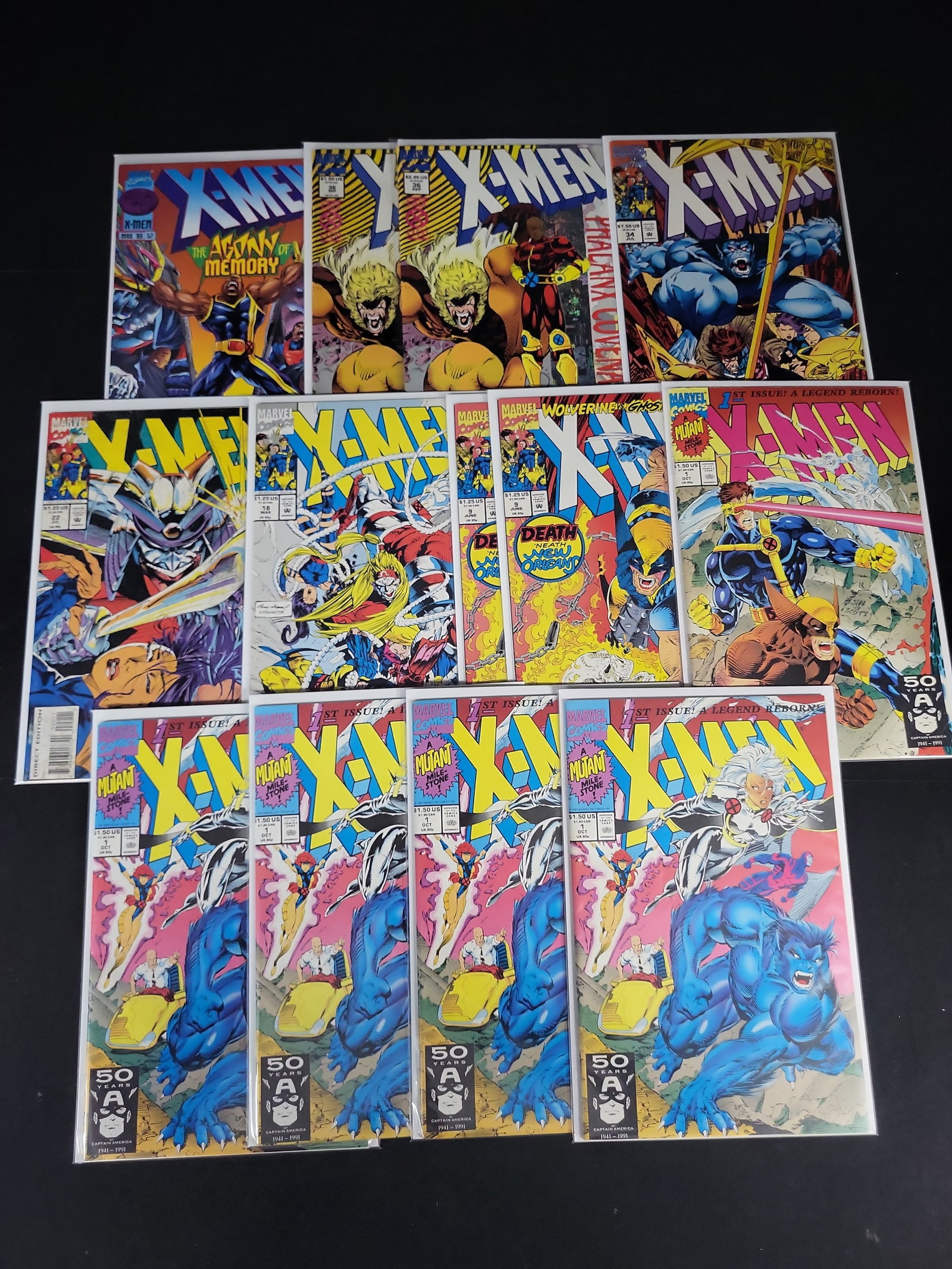 I02145 | Lot of 13 Marvel X-Men Vol. 2 Comic Books 1991-1996 (1 of 4)