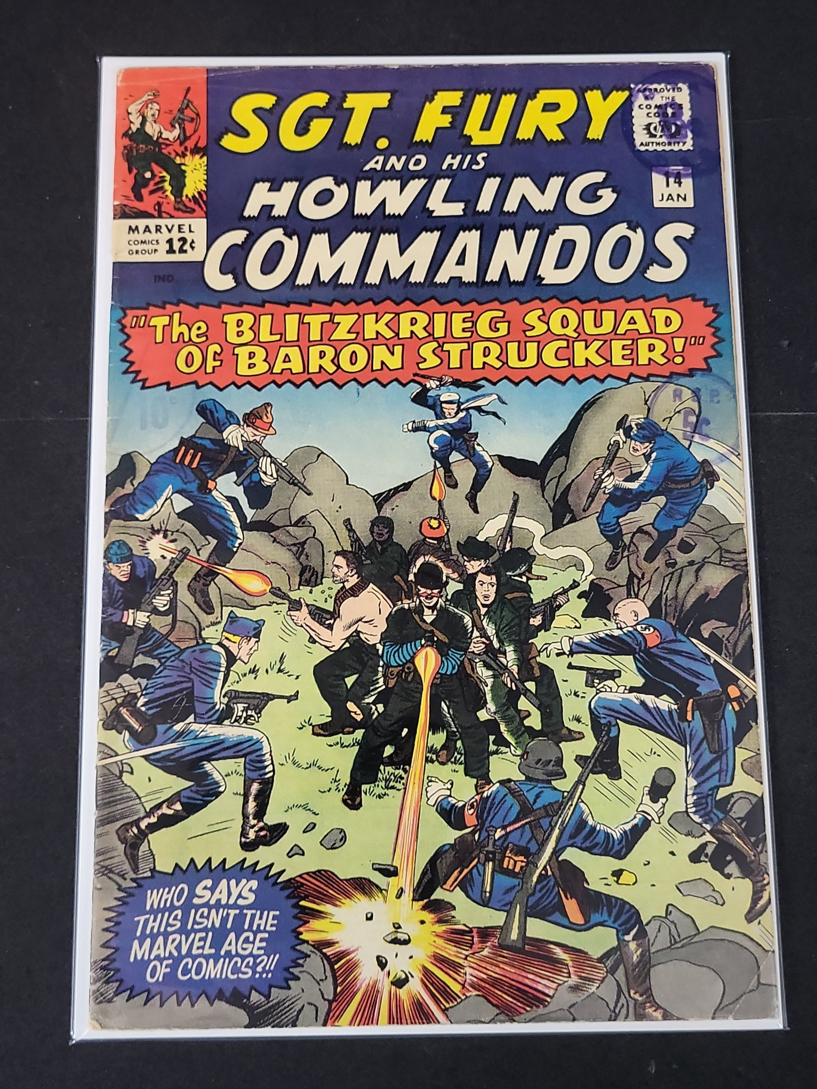 I02213 | Sgt. Fury and His Howling Commandos #14 Marvel Comics January 1965 First Appearance of (1 of 2)