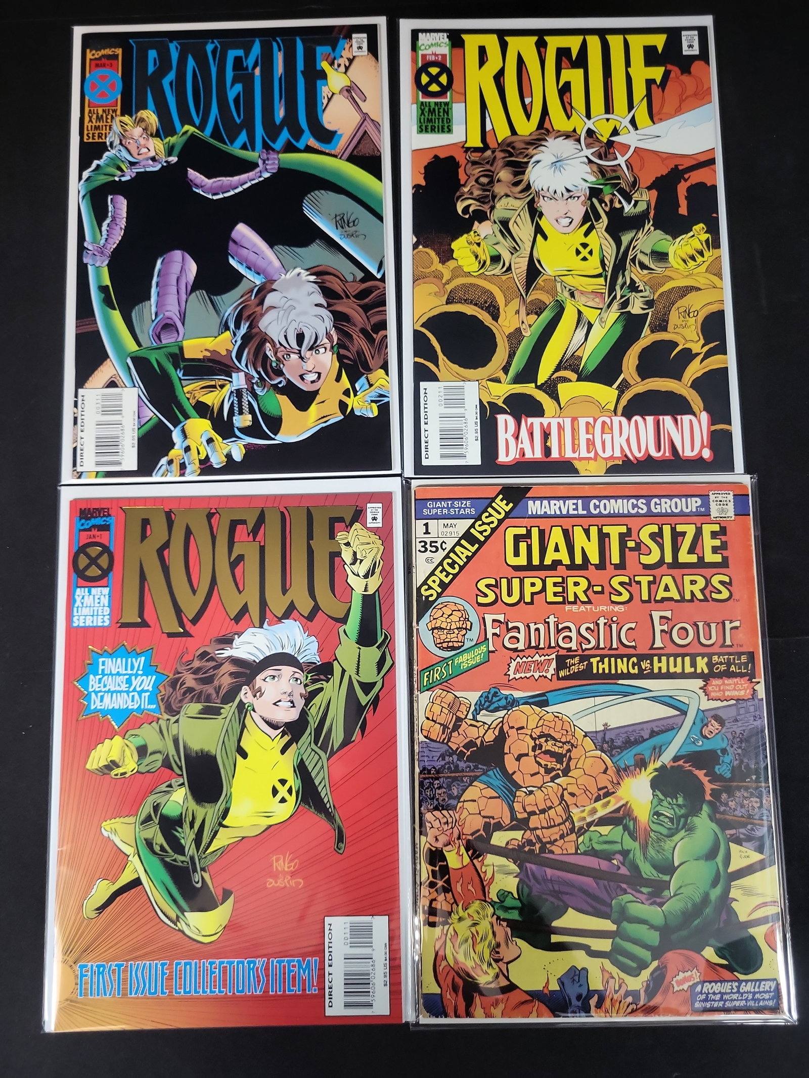 I02217 | A Collection of Four Marvel Comic Books including Rogue Limited Series and Giant-Size (1 of 3)