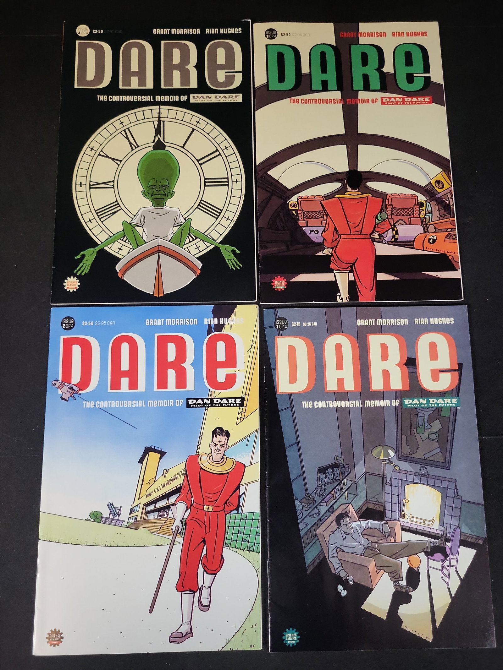 I02278 | A Set of Four Dare The Controversial Memoir of Dan Dare Comic Books Issues 1 to 4 (1 of 3)