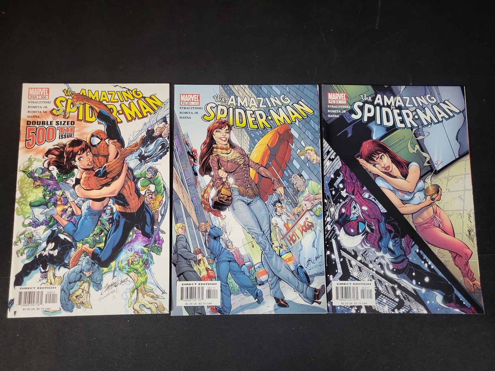 I02334 | Three Marvel The Amazing Spider-Man Comic Books Issues 500, 51, and 52 (1 of 3)