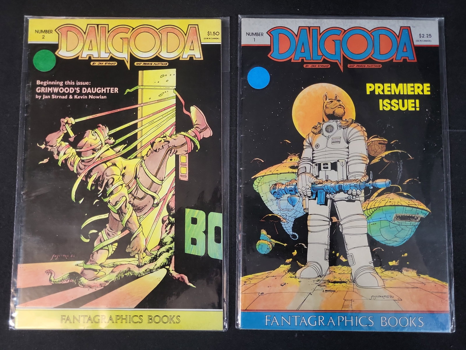 I02336 | Two Fantagraphics Books Dalgoda Comic Books, Issues 1 and 2 (1 of 3)