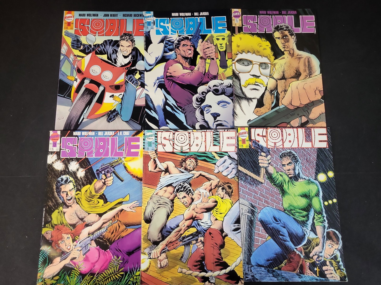 I02356 | Collection of Six First Comics Sable Comic Books, 1989 (1 of 4)