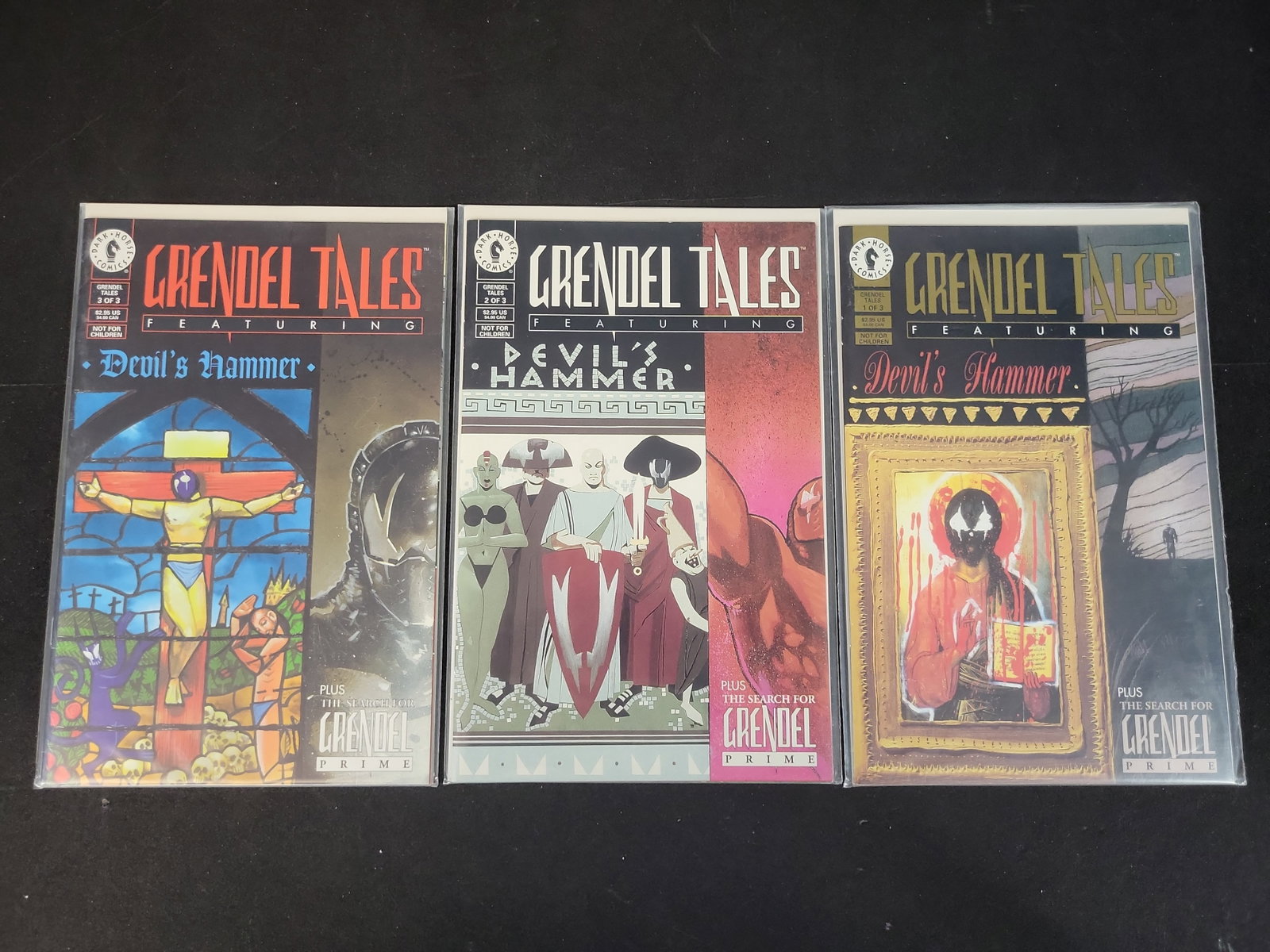 I02372 | A Trio of Grendel Tales: Devil's Hammer Comic Books, Issues 1-3, Dark Horse Comics (1 of 3)