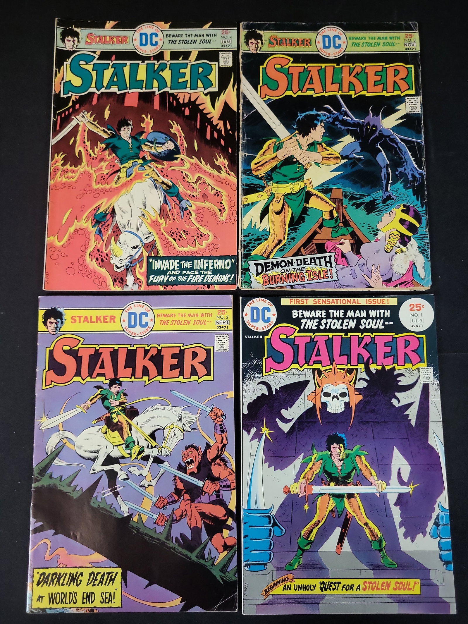 I02399 | A Collection of Four Stalker DC Comic Books Issues 1 through 4 Published by DC Comics (1 of 3)