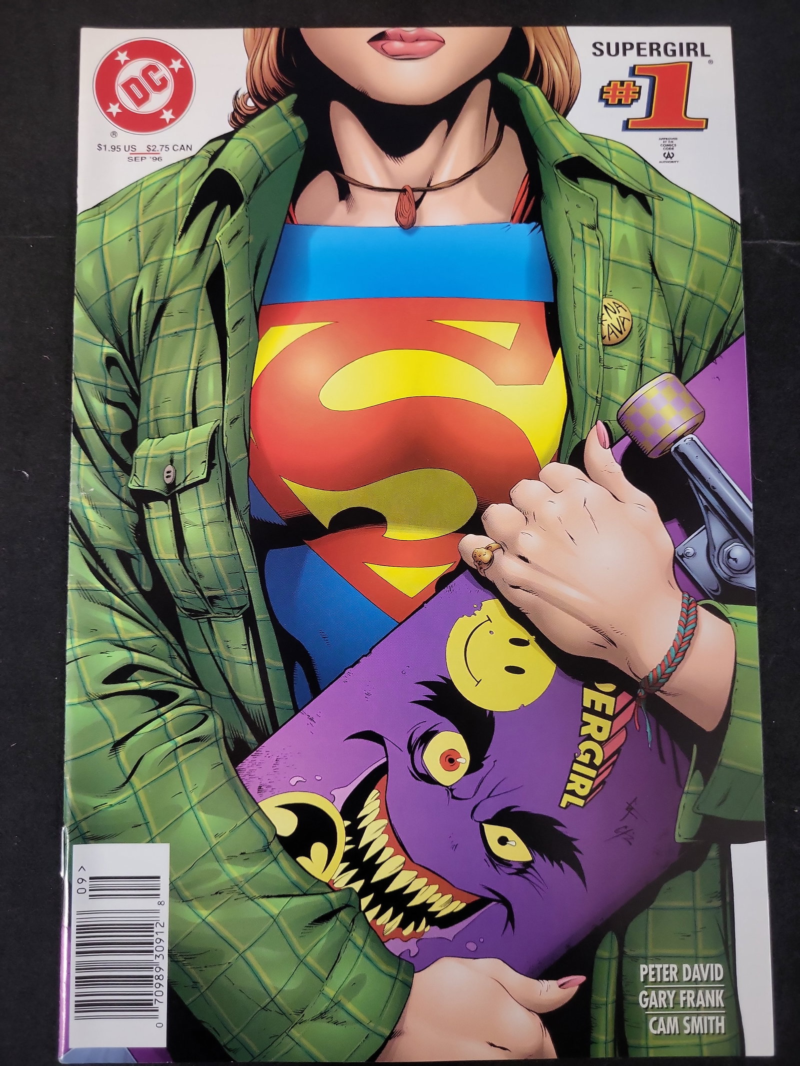 I02431 | DC Comics Supergirl Issue Number 1 September 1996 Skateboard Cover (1 of 2)