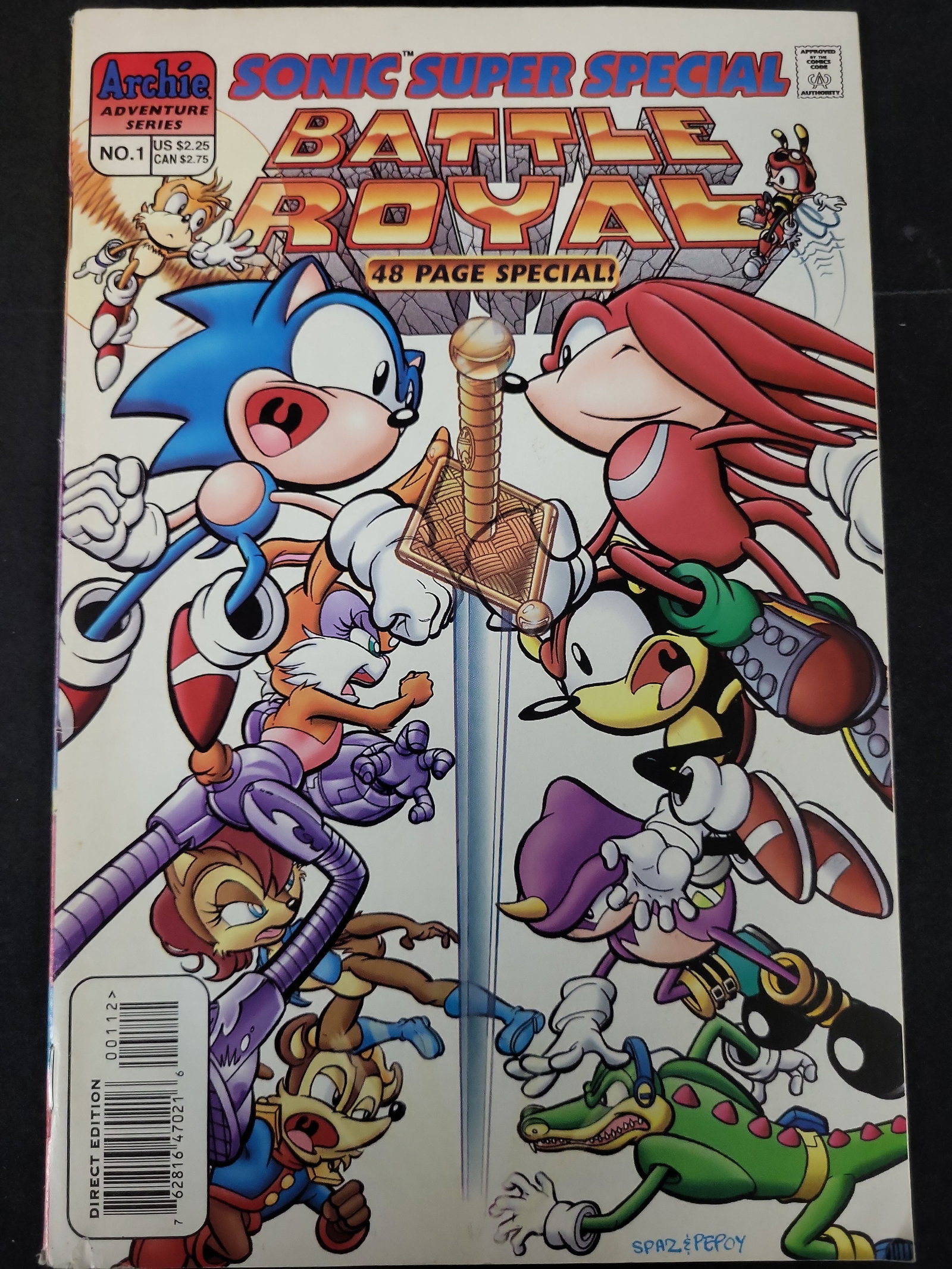 I02449 | Archie Comics Sonic Super Special Battle Royal No. 1 Direct Edition Comic Book (1 of 2)