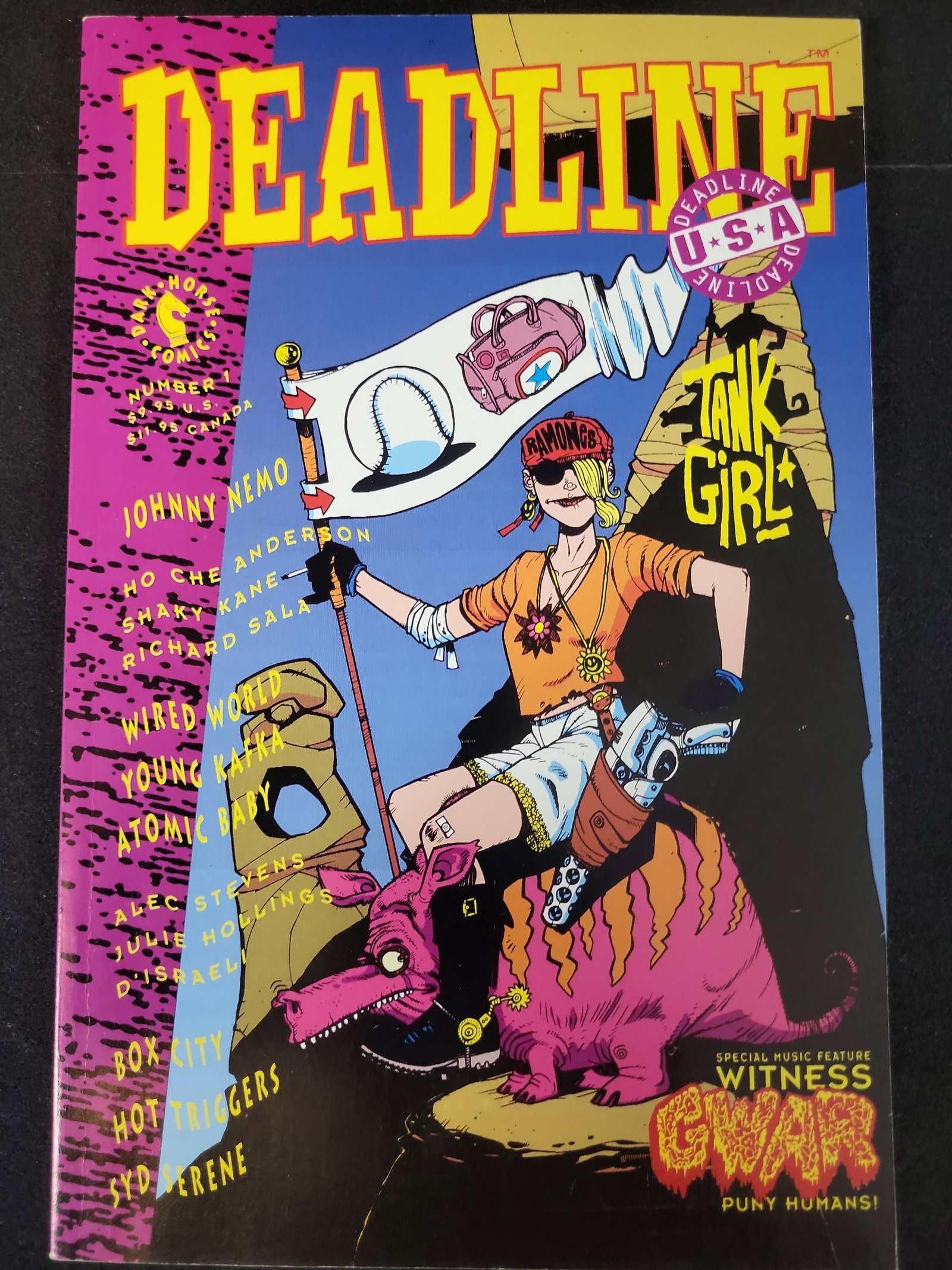 I02461 | Deadline USA Number 1, Dark Horse Comics, 1991, Tank Girl and GWAR First Appearance (1 of 2)