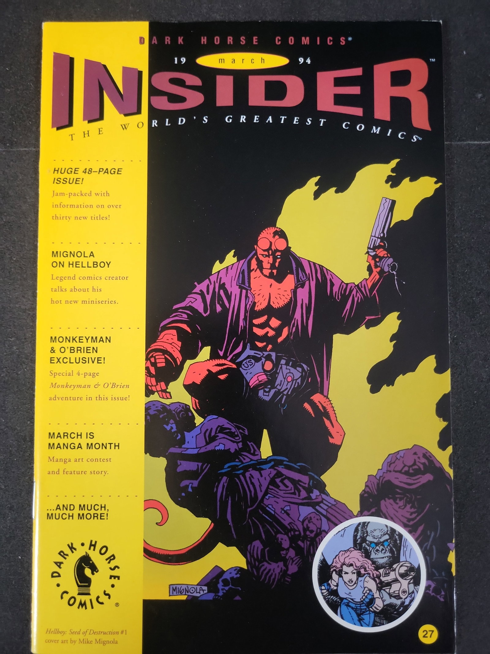 I02462 | Dark Horse Insider #27 March 1994 Mike Mignola Hellboy Cover (1 of 2)