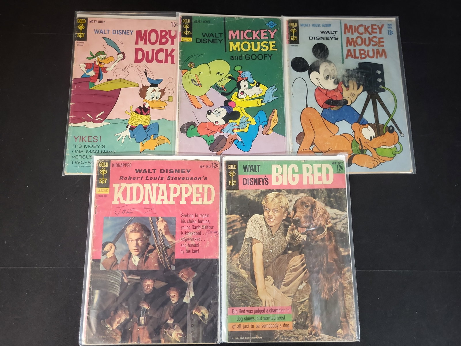 I02489 | A Collection of Five Vintage Gold Key Walt Disney Comic Books (1 of 4)