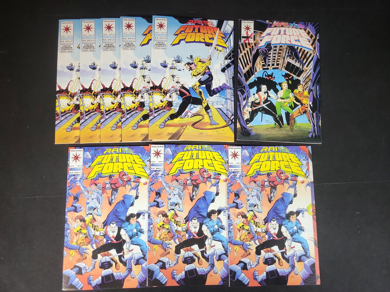 I02498 | A Collection of Nine Rai and the Future Force Comic Books by Valiant (1 of 4)
